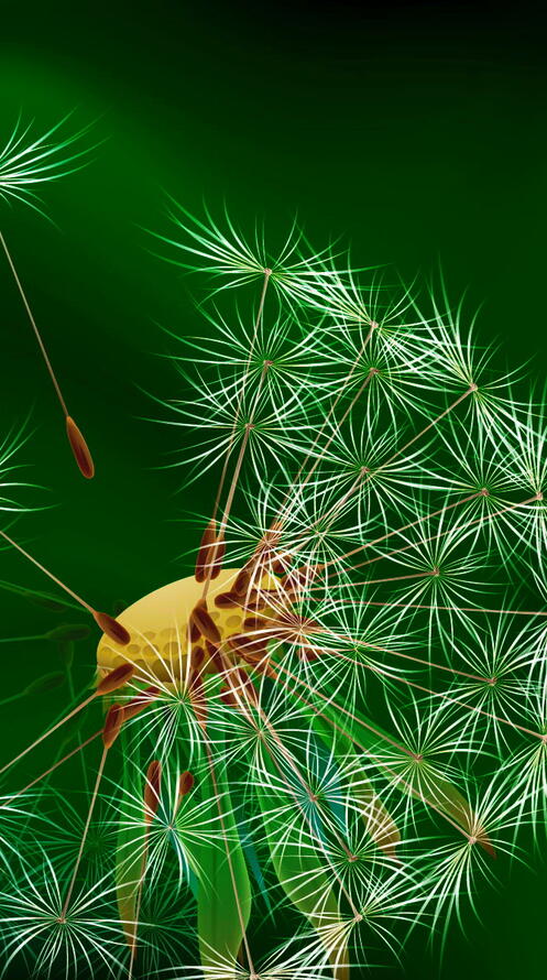 Бесплатное фото Рисунок одуванчика