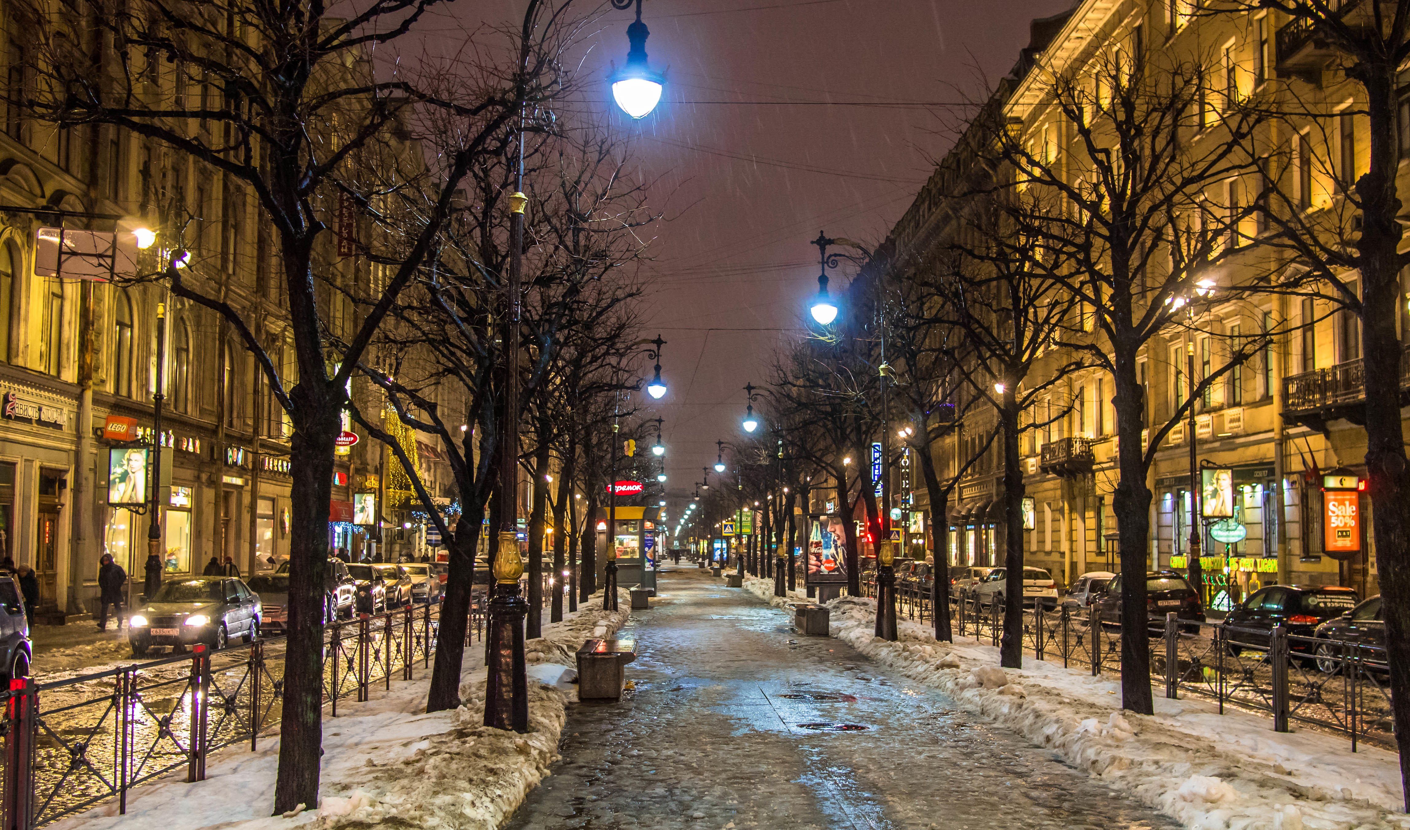 Обои Санкт-Петербург огни города на рабочий стол