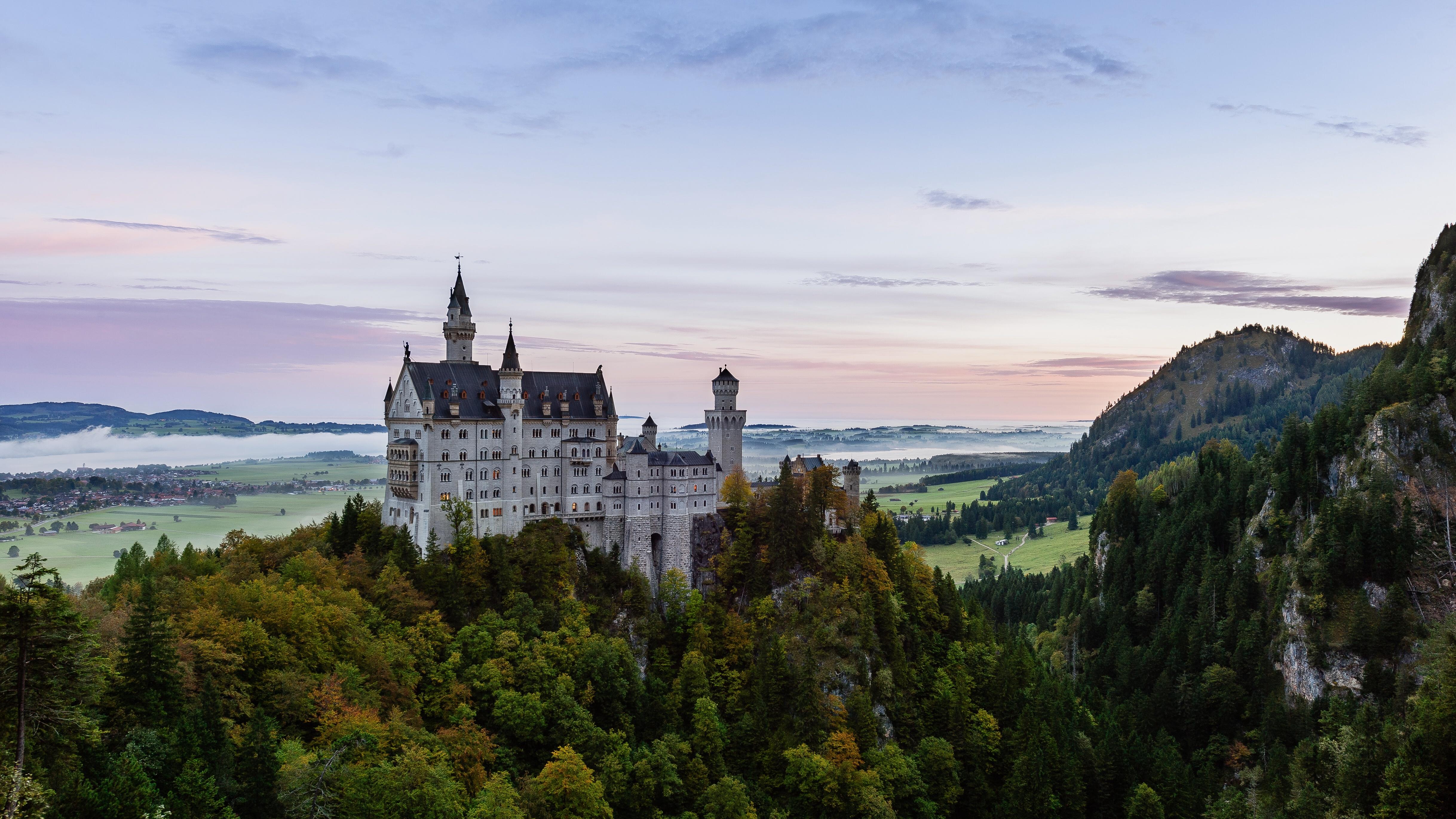 Обои Neuschwanstein castle Замок Нойшванштайн Германия на рабочий стол