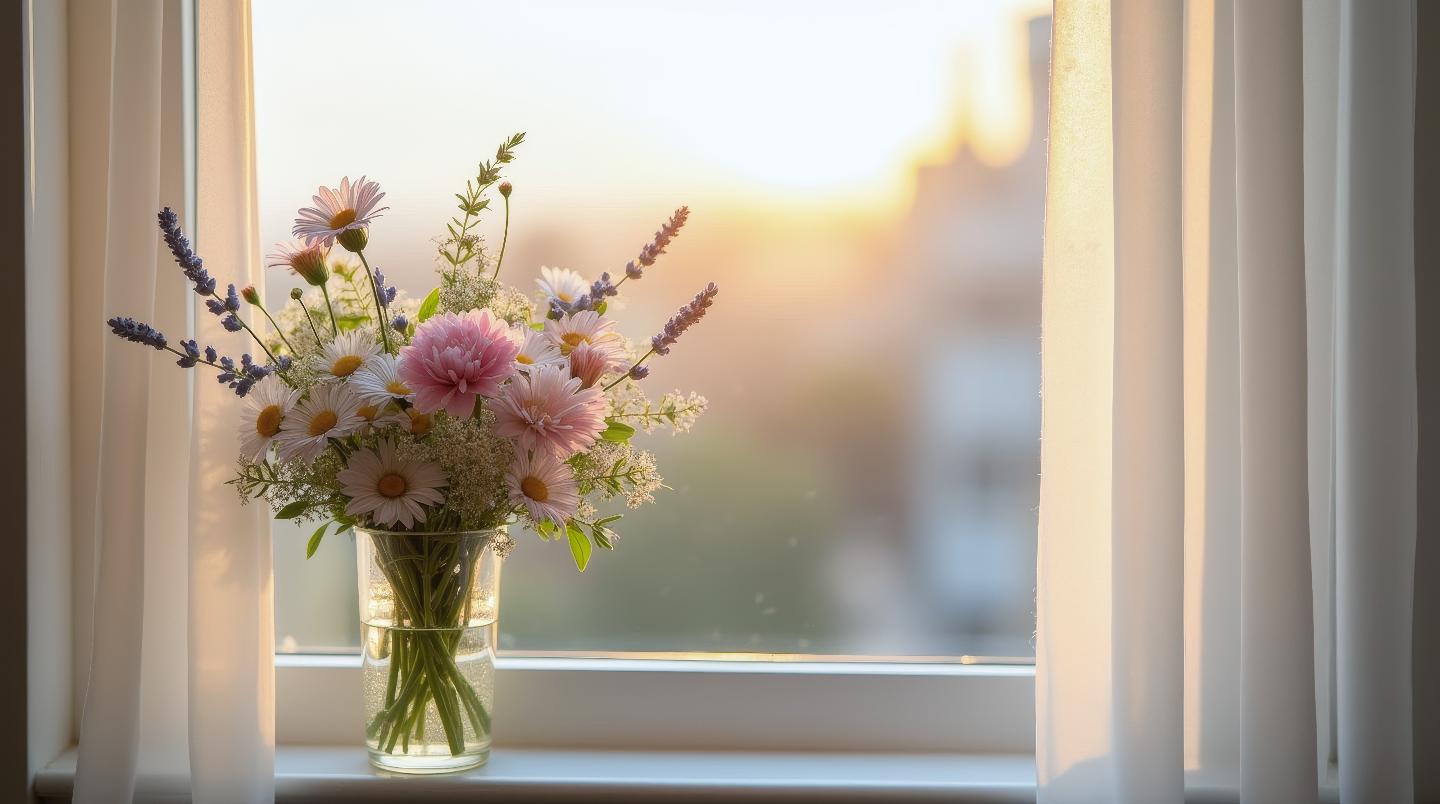 Бесплатное фото Несколько красивых розовых и белых цветов в вазе