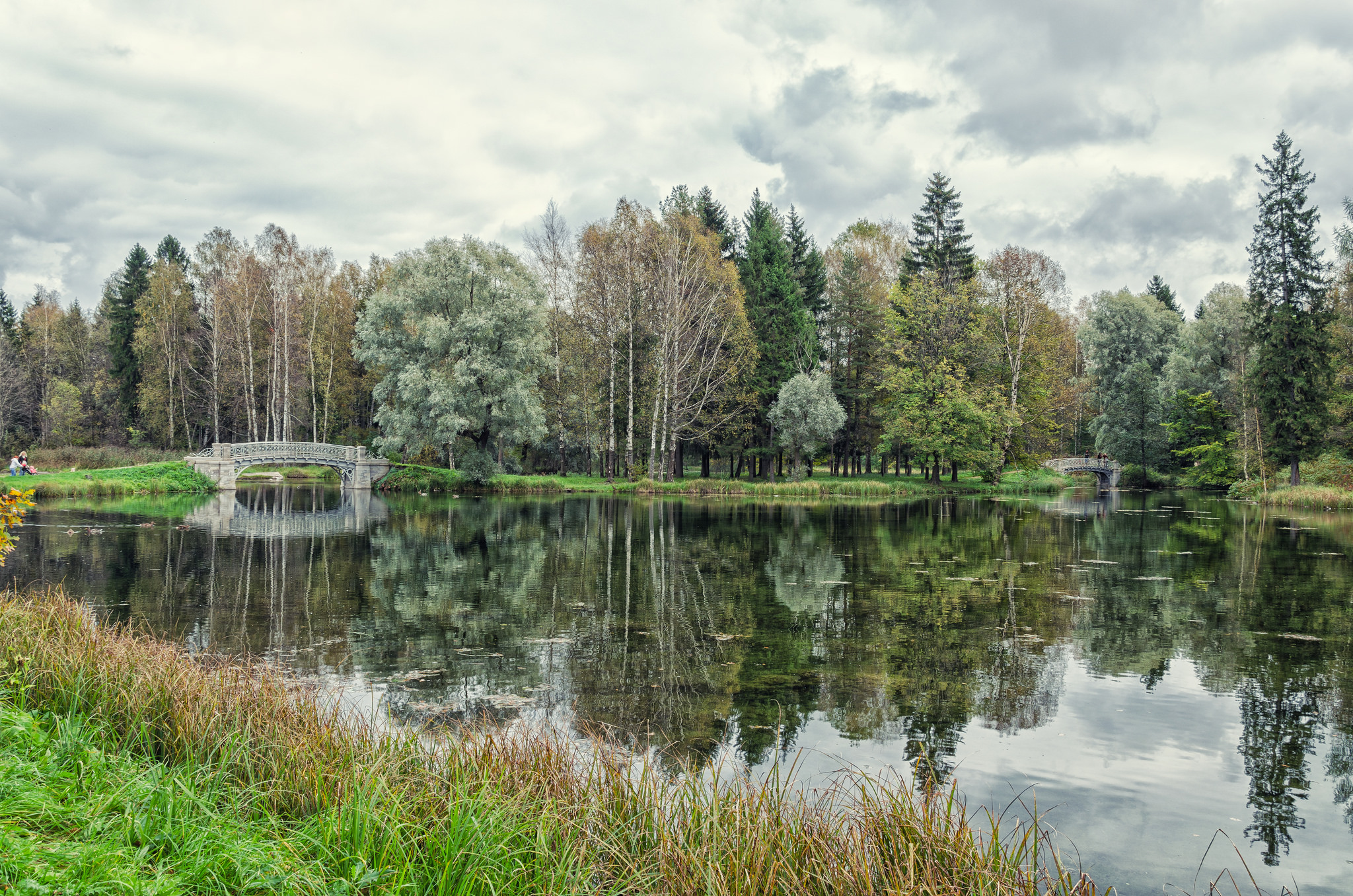 免费照片银湖桥在Gatchina (1)