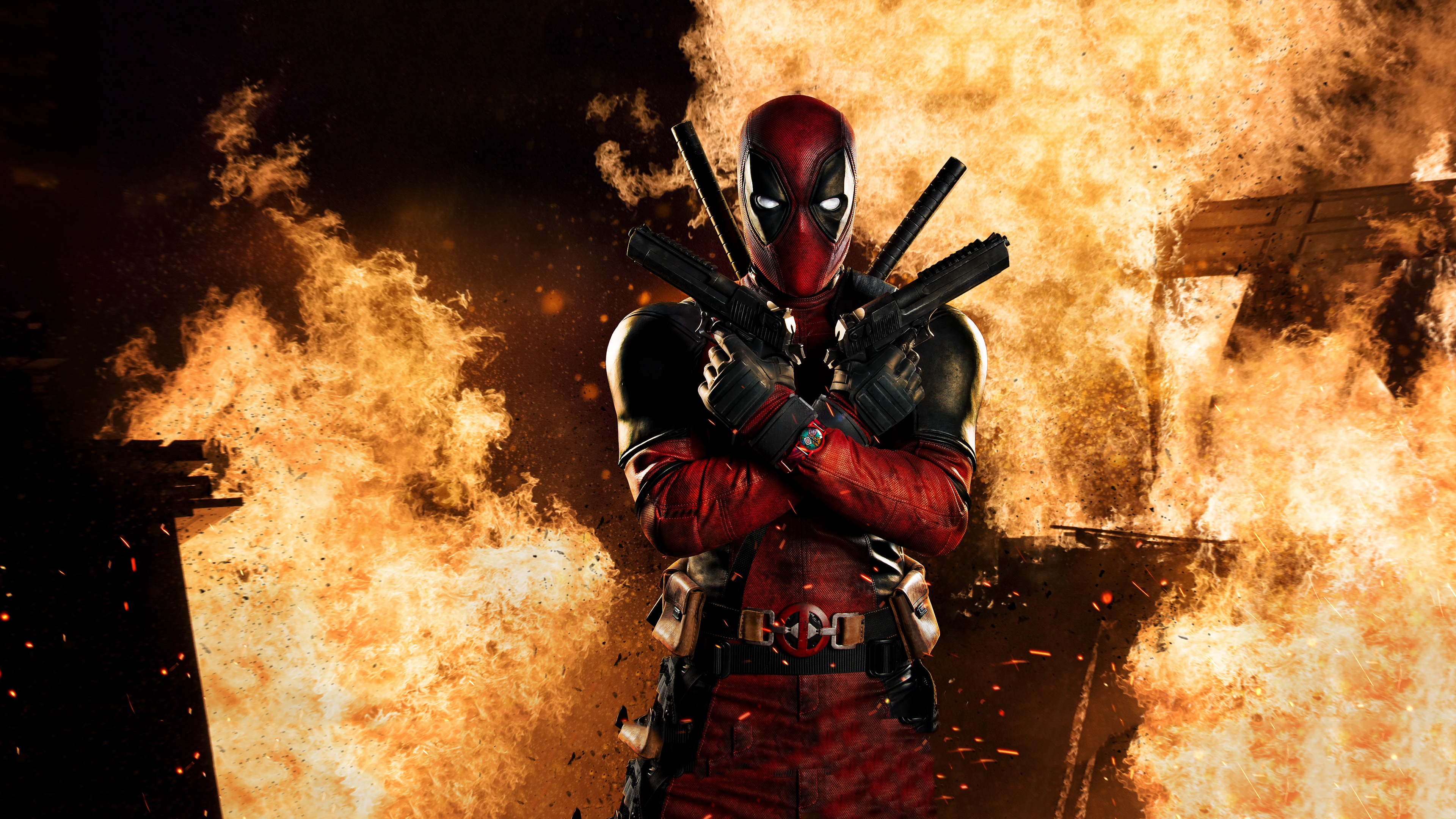 Wallpapers Deadpool superheroes cosplay on the desktop