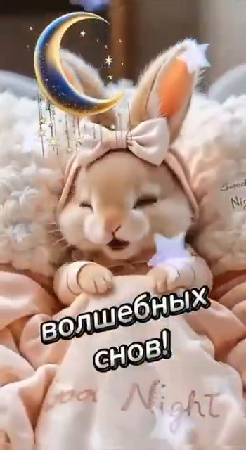 Бесплатная открытка Видео-открытка с белкой спокойной ночи