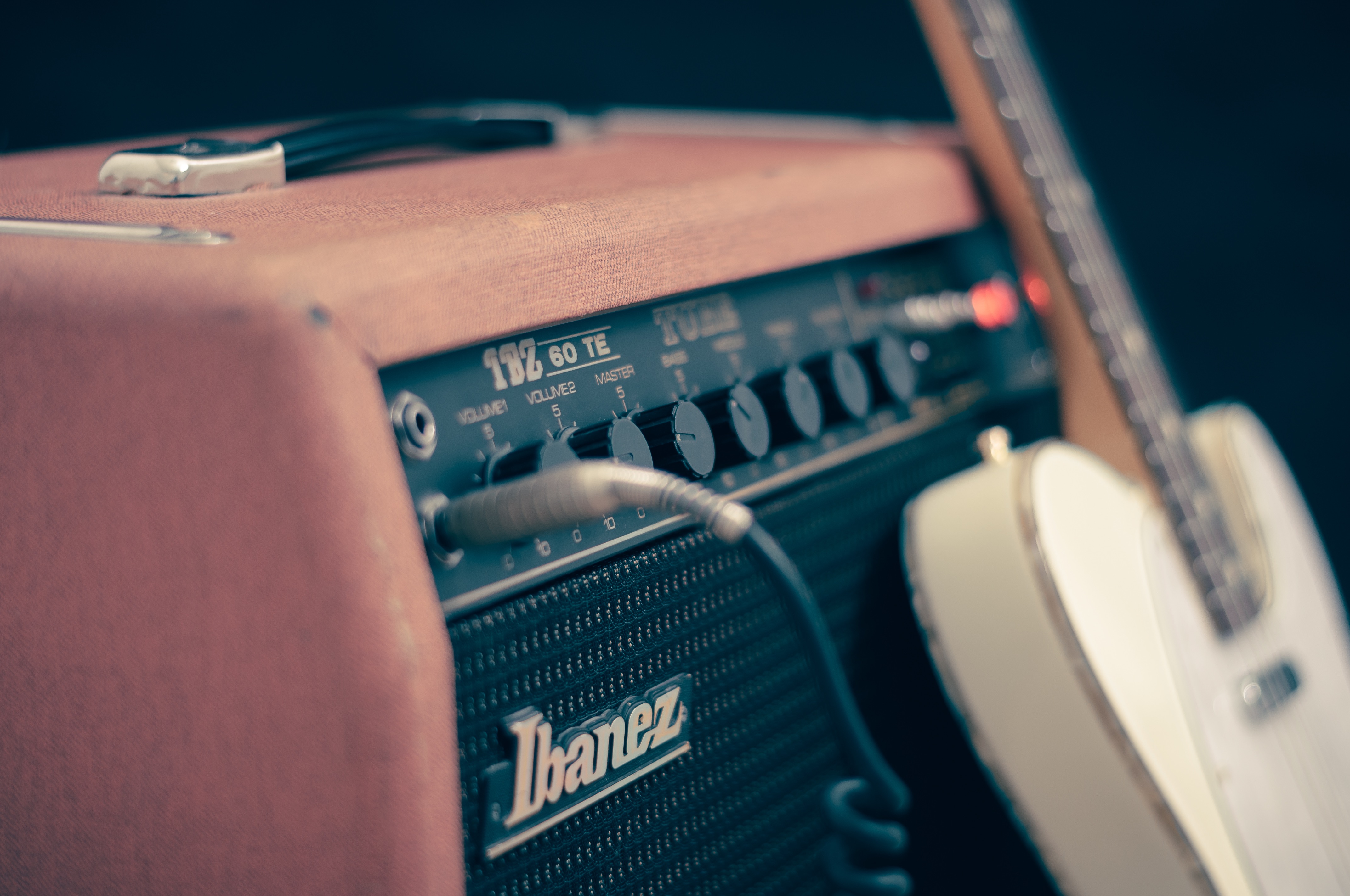 Wallpapers music white guitar on the desktop