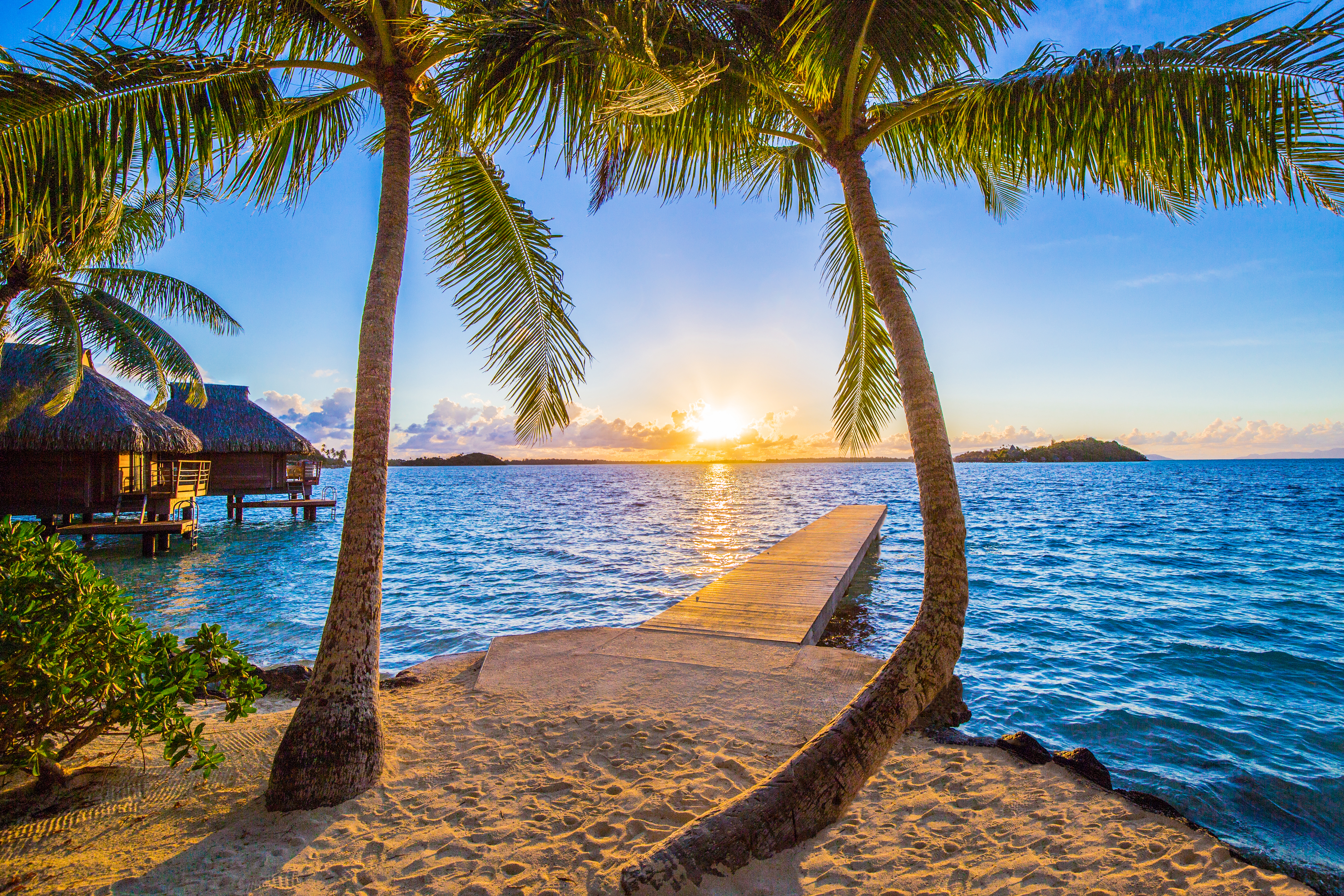 Wallpapers landscape French Polynesia beach on the desktop