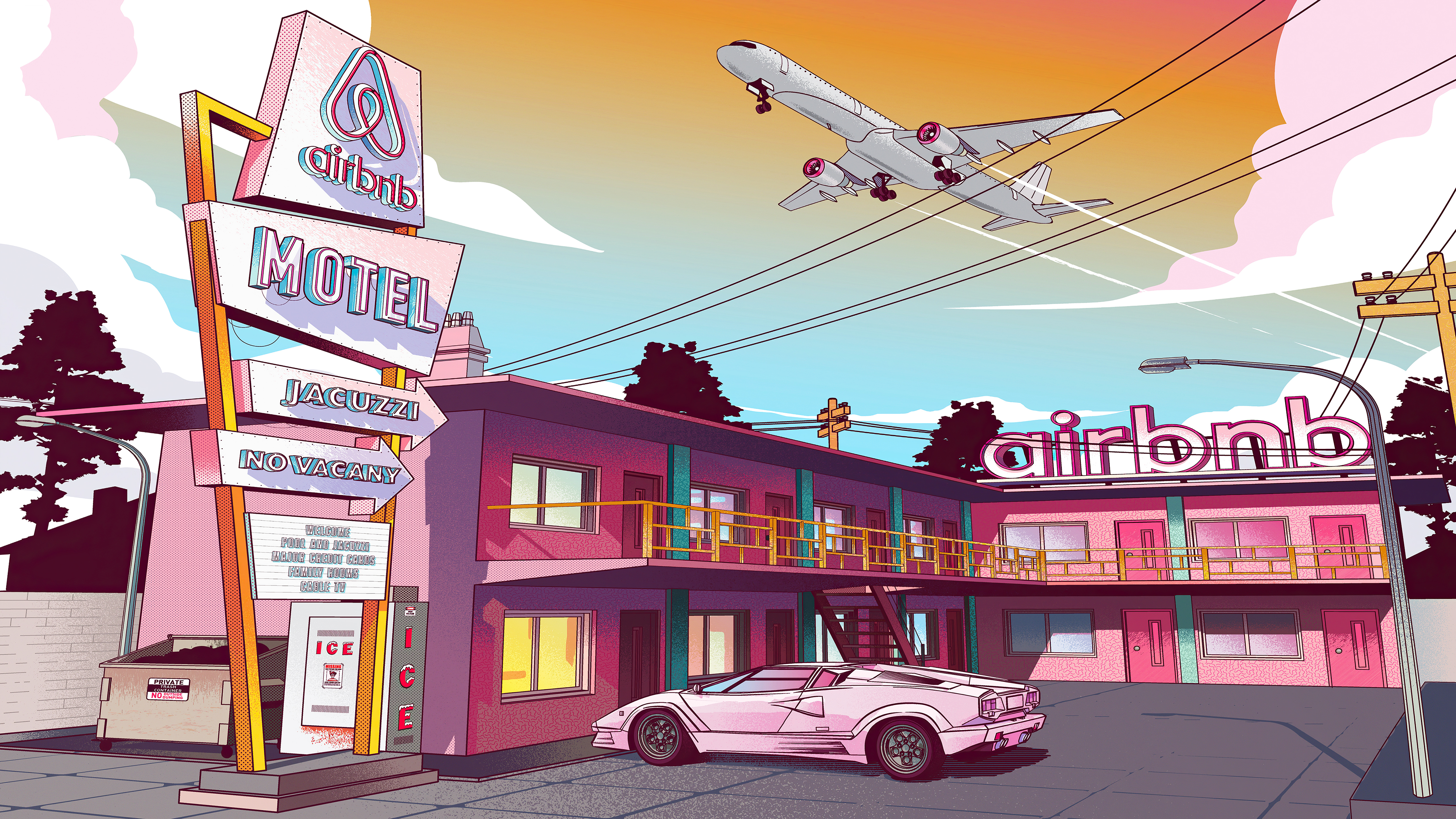 Рисунок города симпсонов