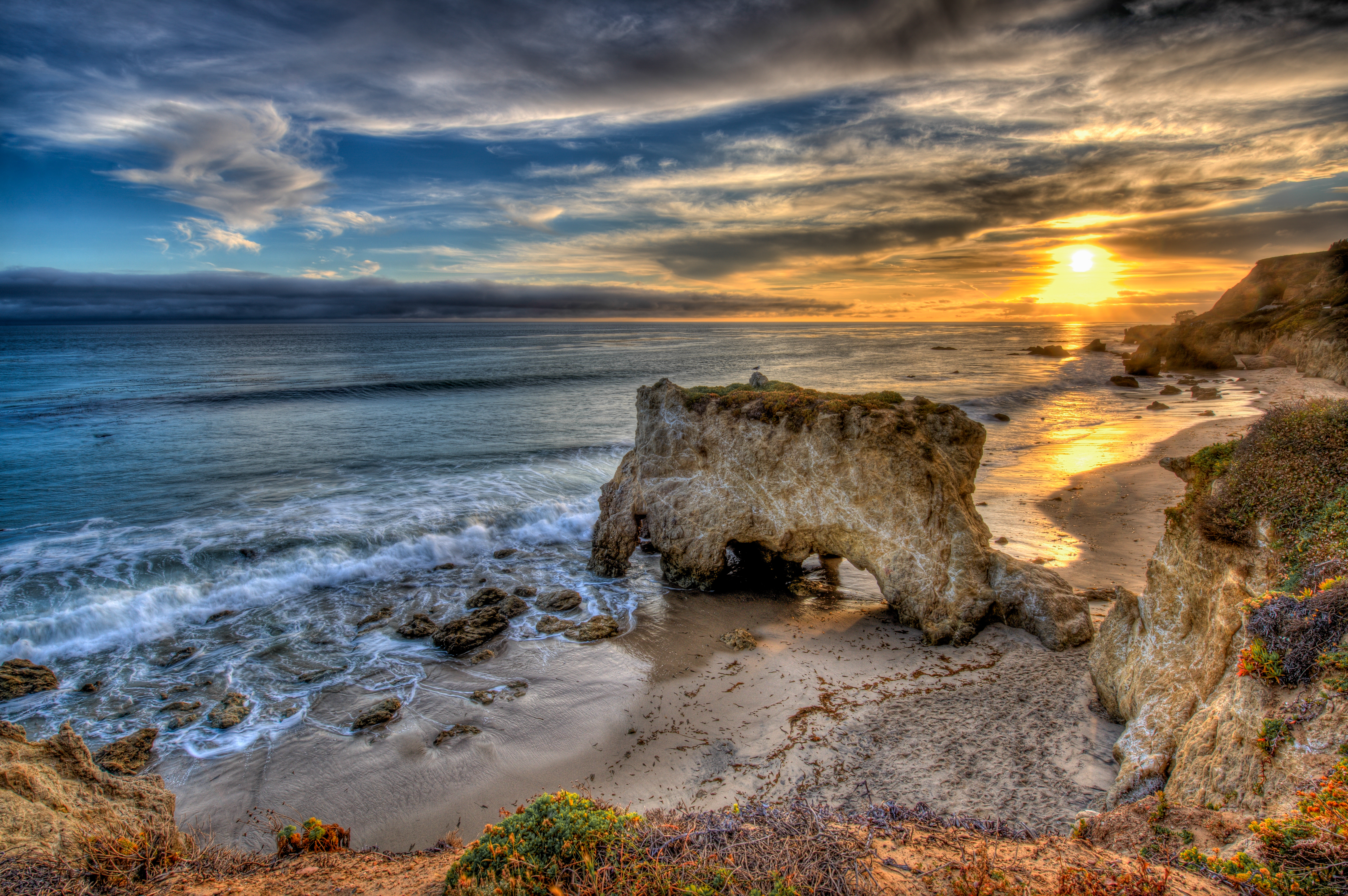 桌面上的壁纸海 景观 加利福尼亚州