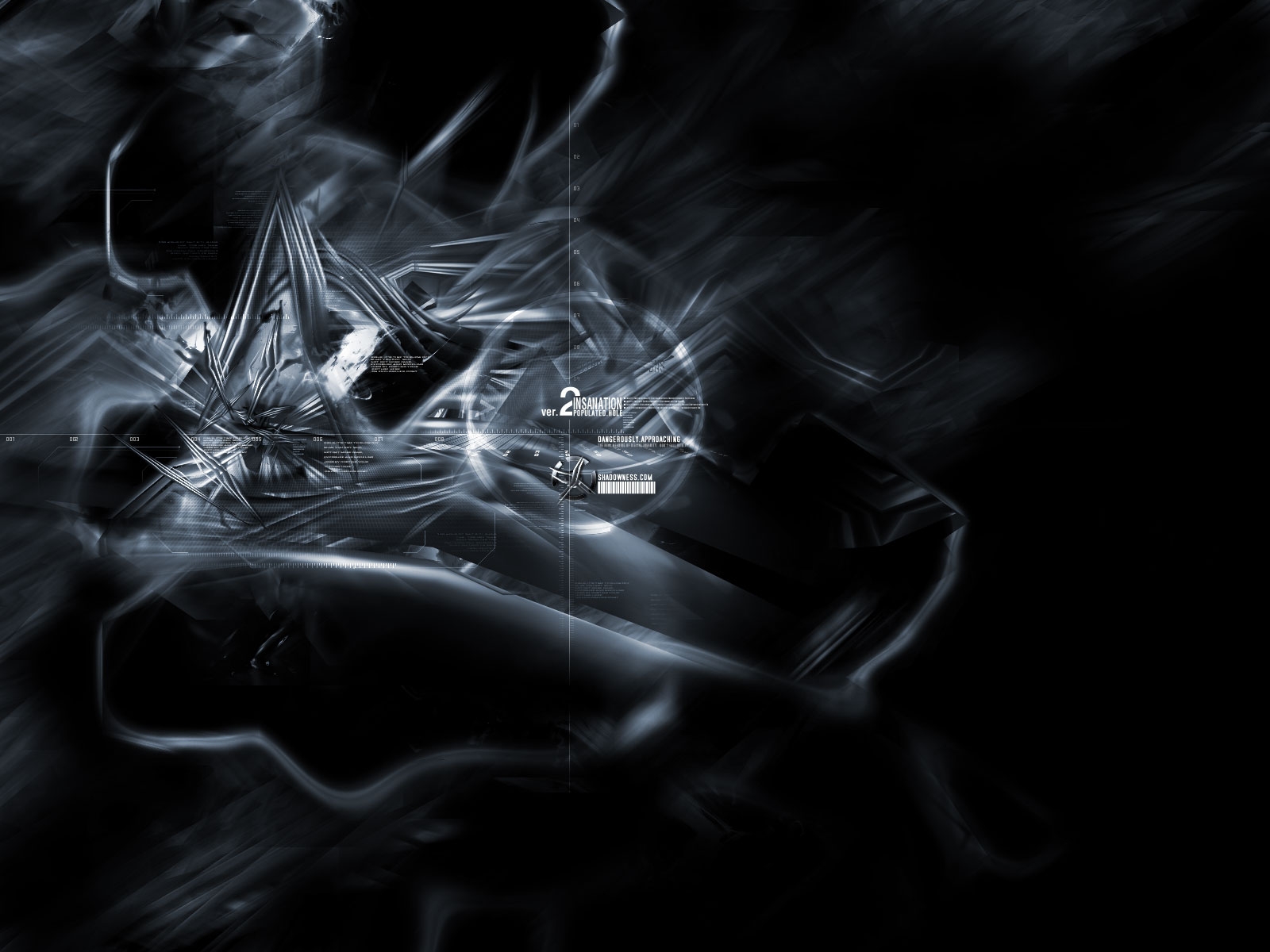 Обои чёрная белизна абстракция свет на рабочий стол