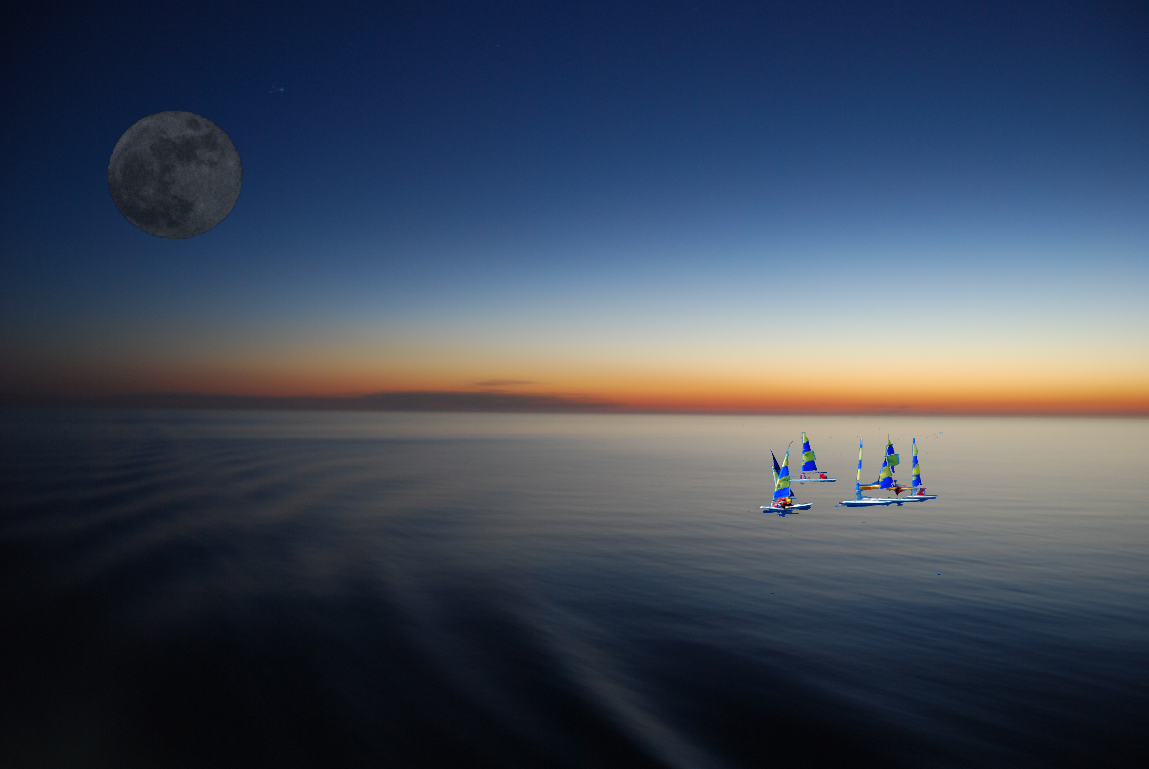 桌面上的壁纸日光 日落 海