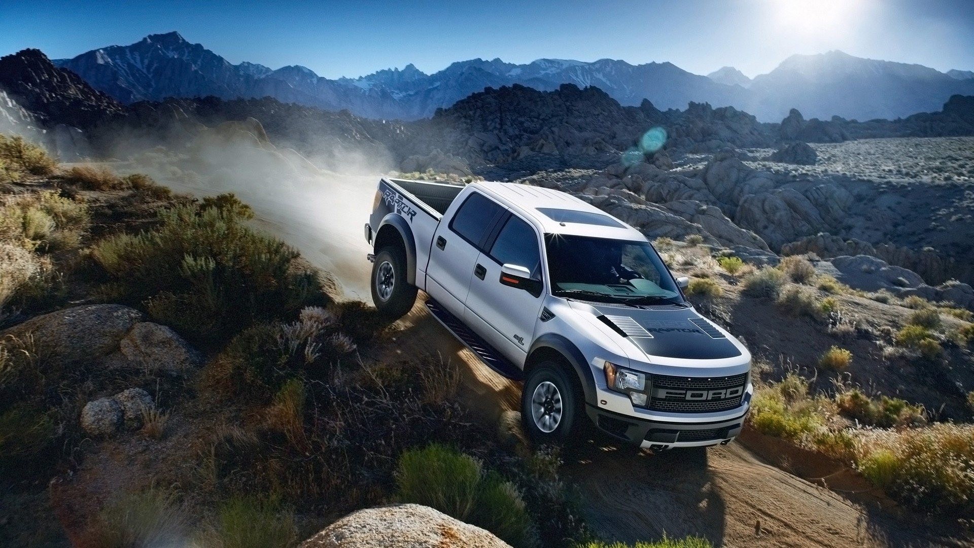 Ford Raptor Off-road Pickup Truck in action