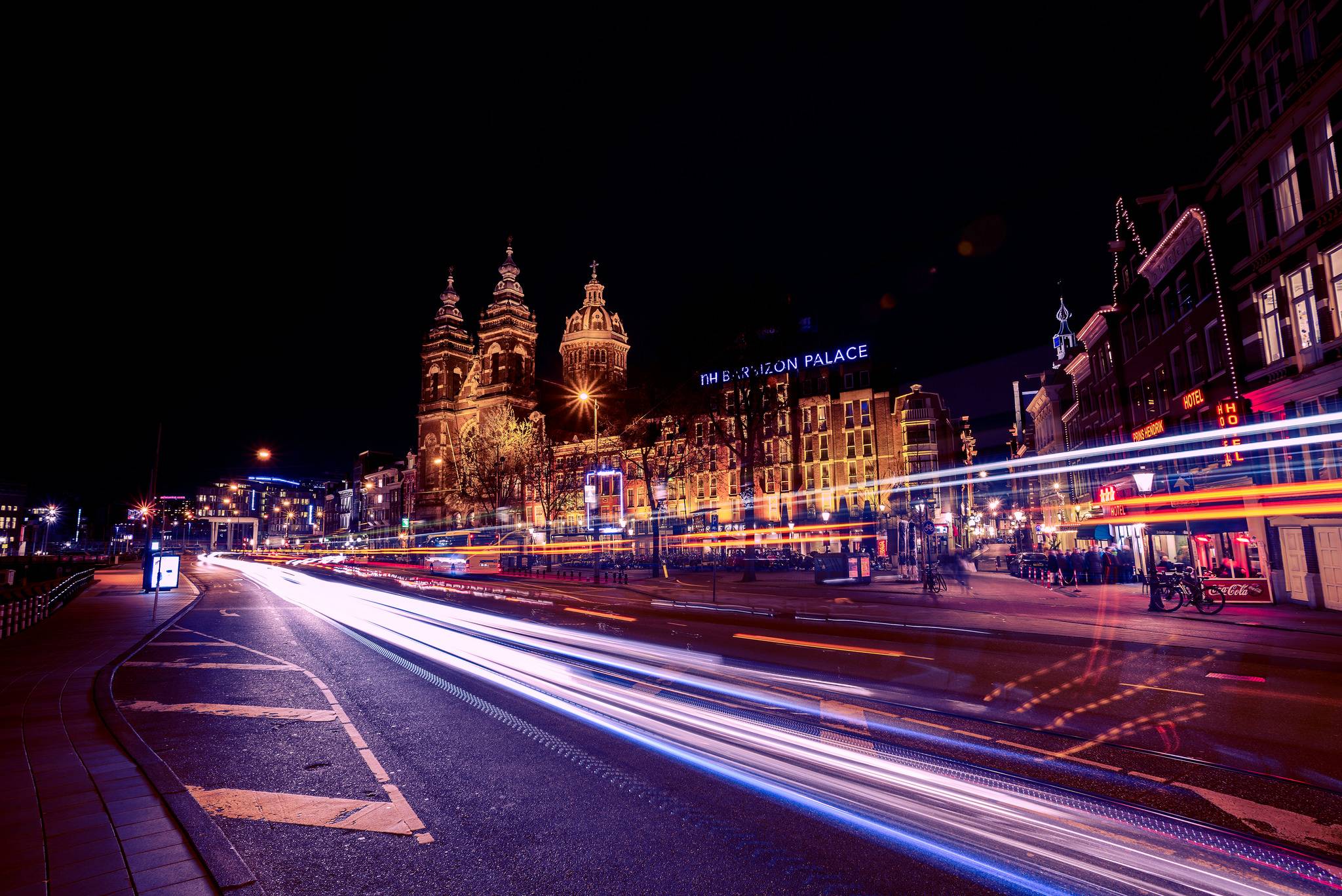 Wallpapers Netherlands road night on the desktop