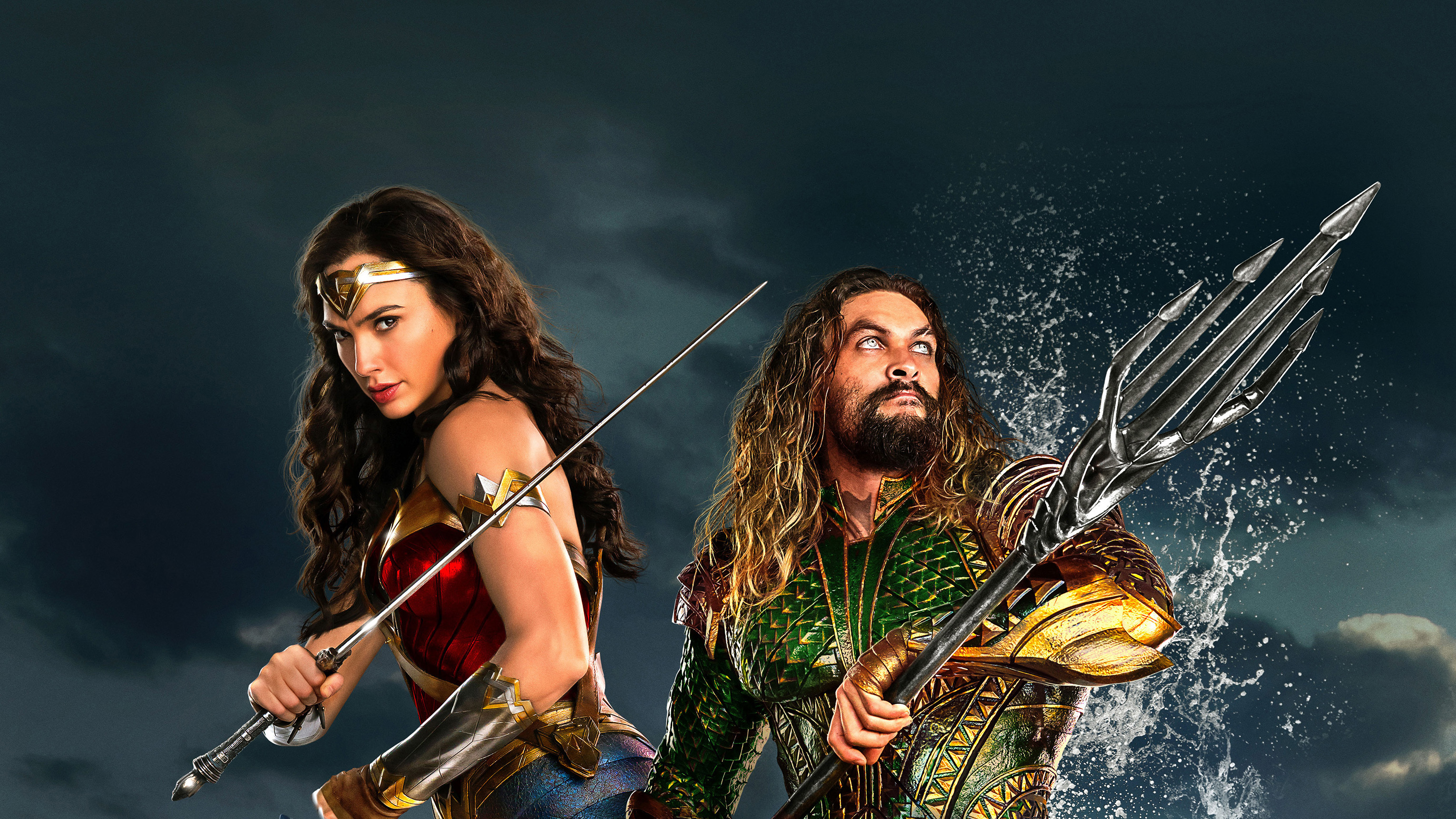 Wallpapers justice league Wonder woman aquaman on the desktop