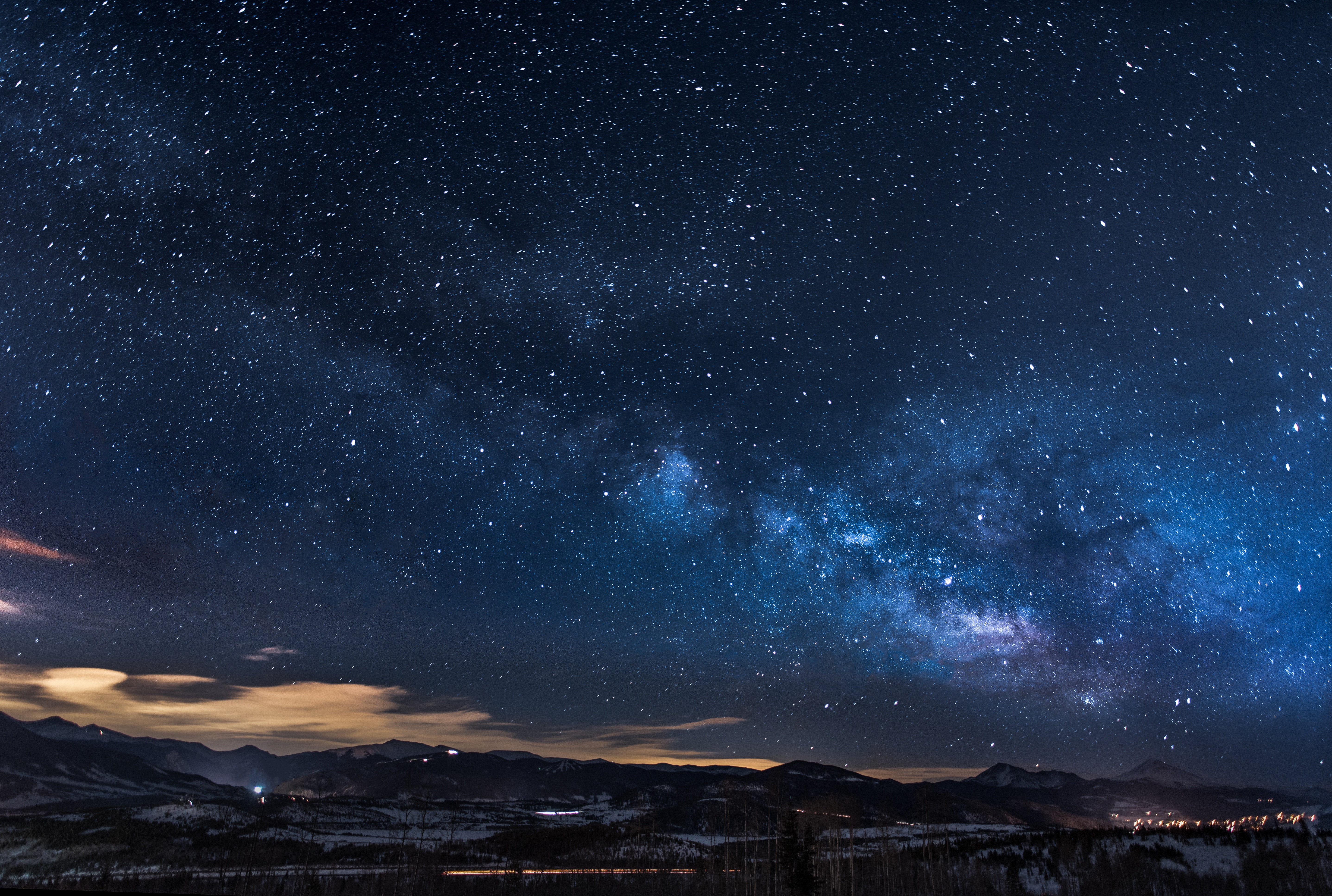 Wallpapers Milky Way universe stars on the desktop