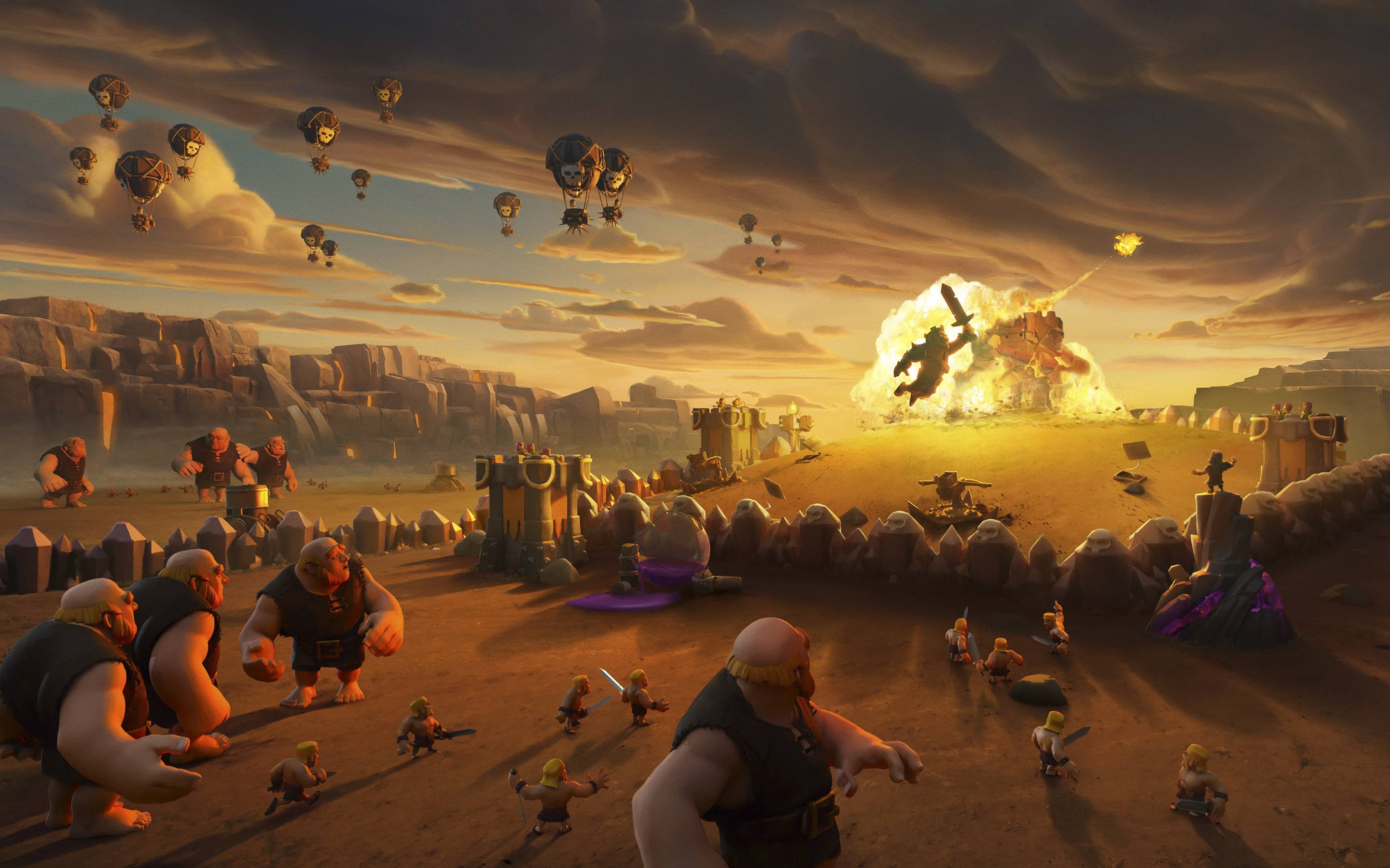 Обои Clash Of Clans суперячейка игры на рабочий стол