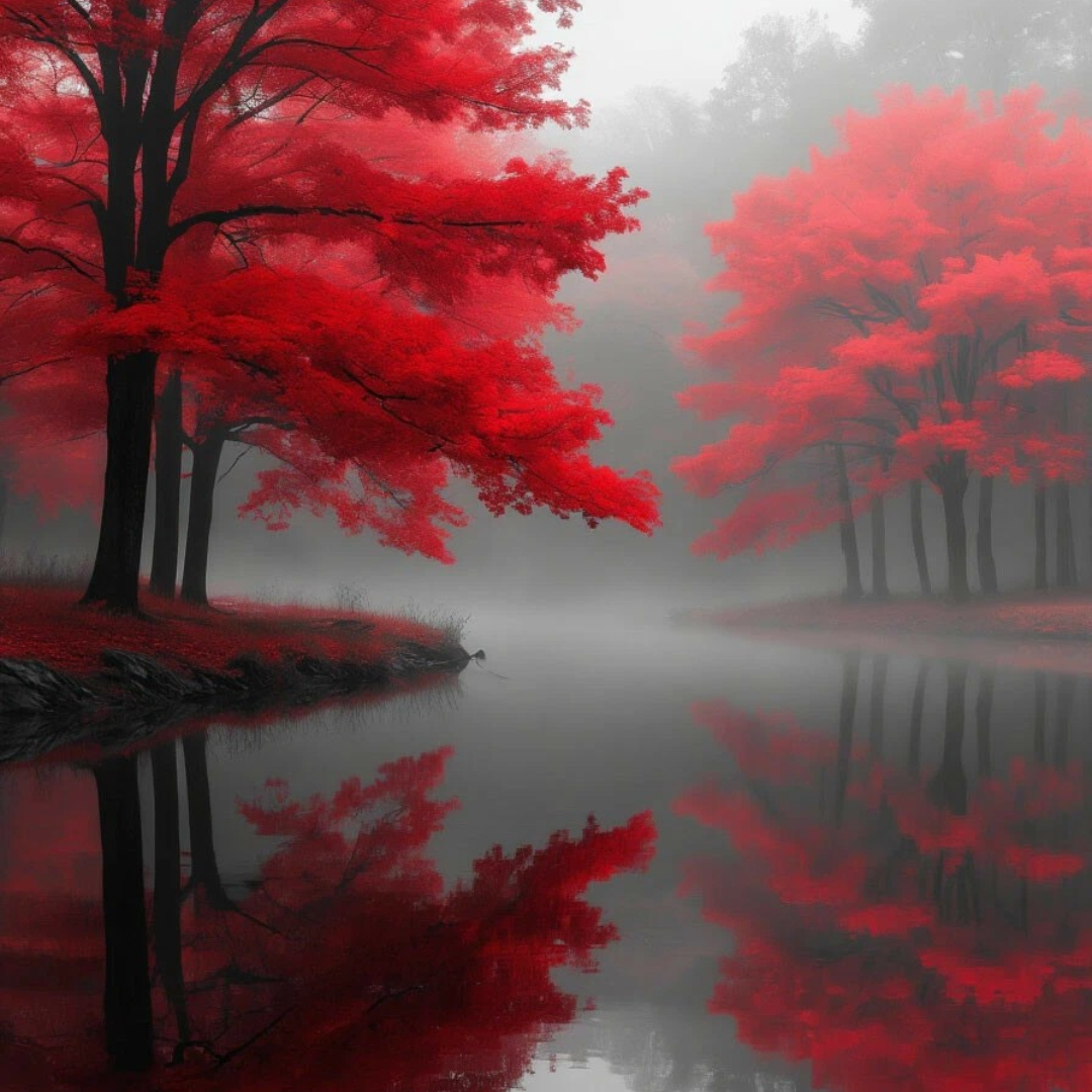 Бесплатное фото Багровый берег