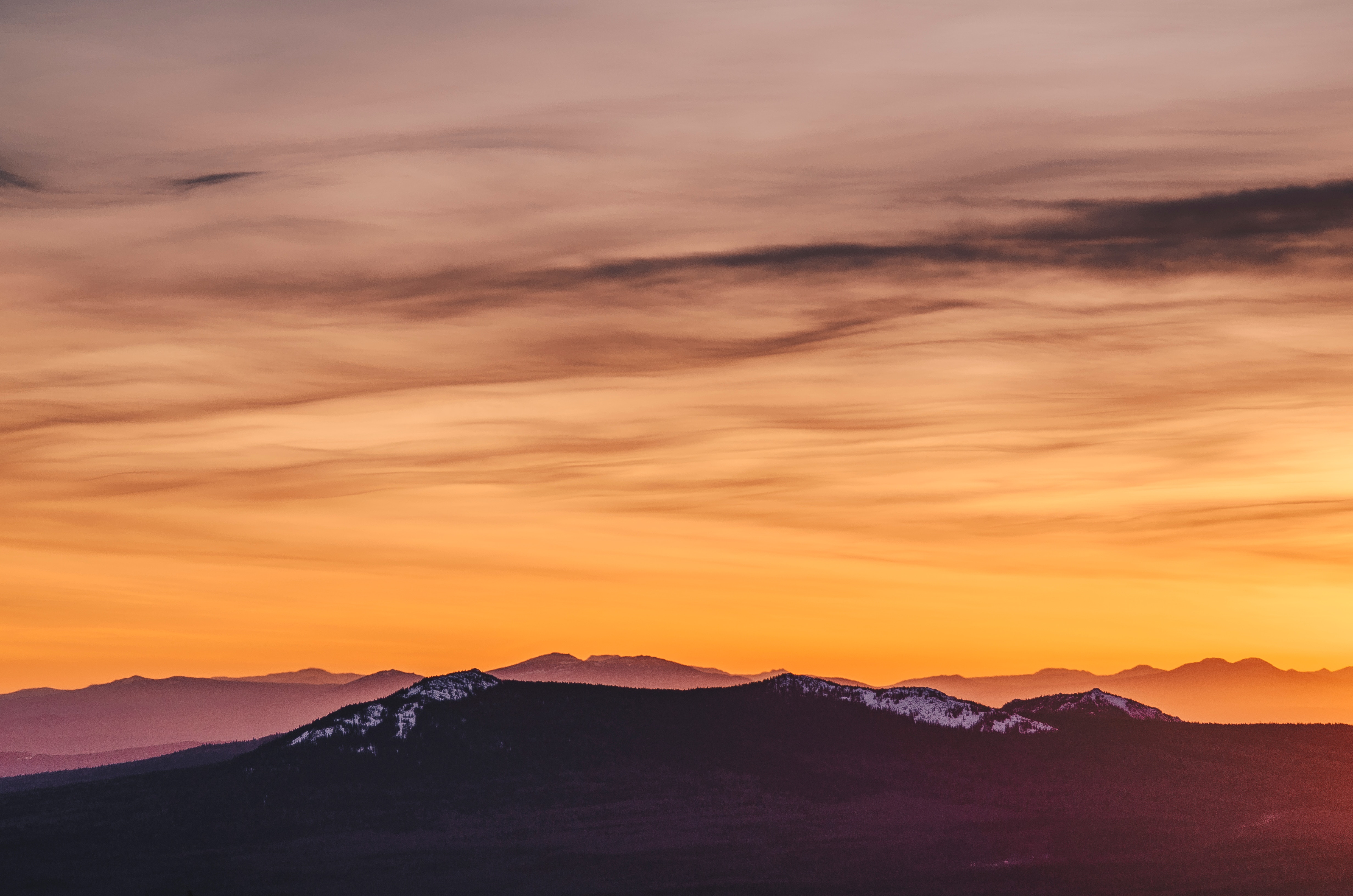 Free photo Sunset in the mountains