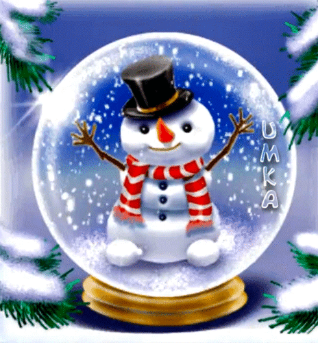 Открытка на тему декабрь снег зима скачать бесплатно