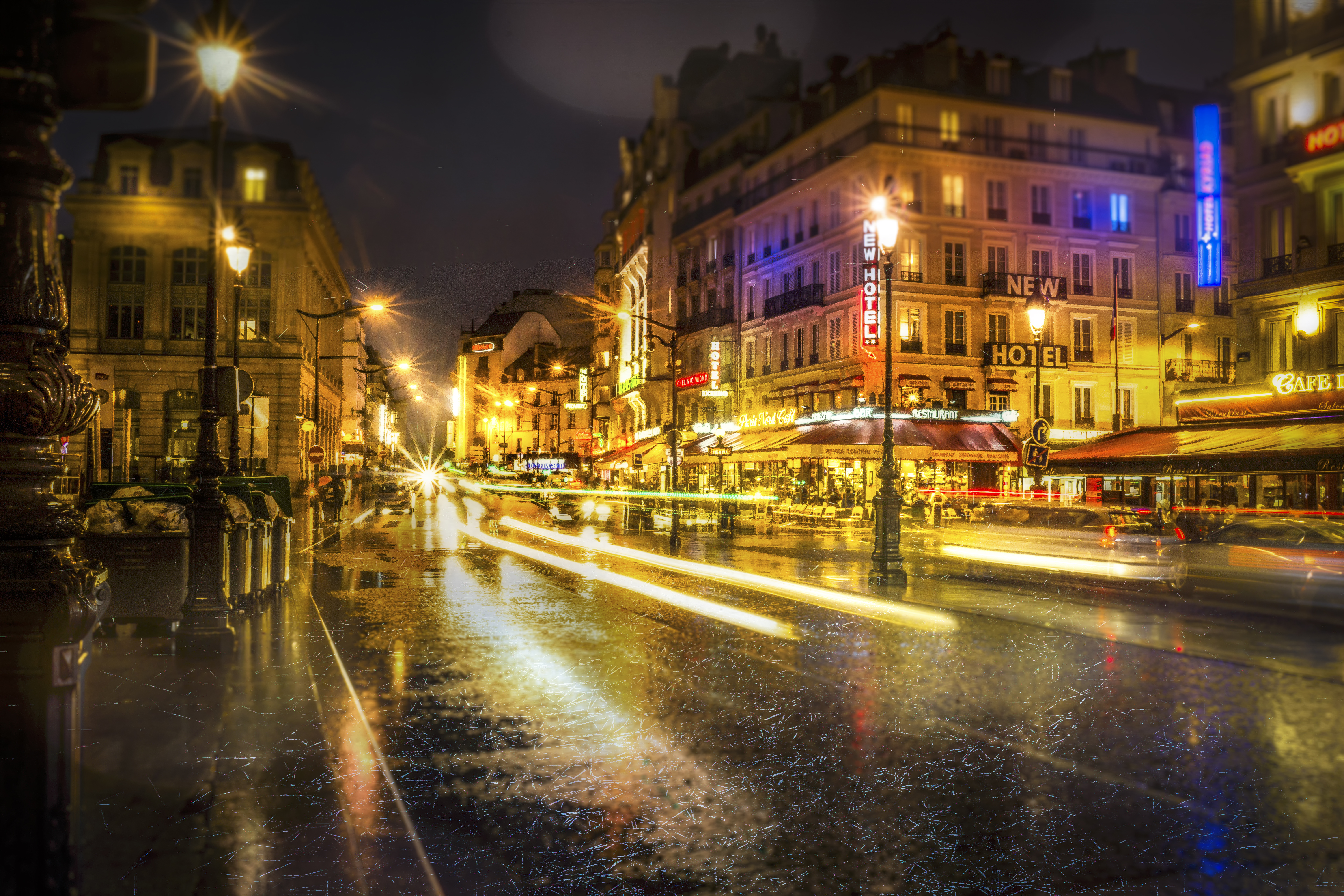 Wallpapers city France night city illumination on the desktop