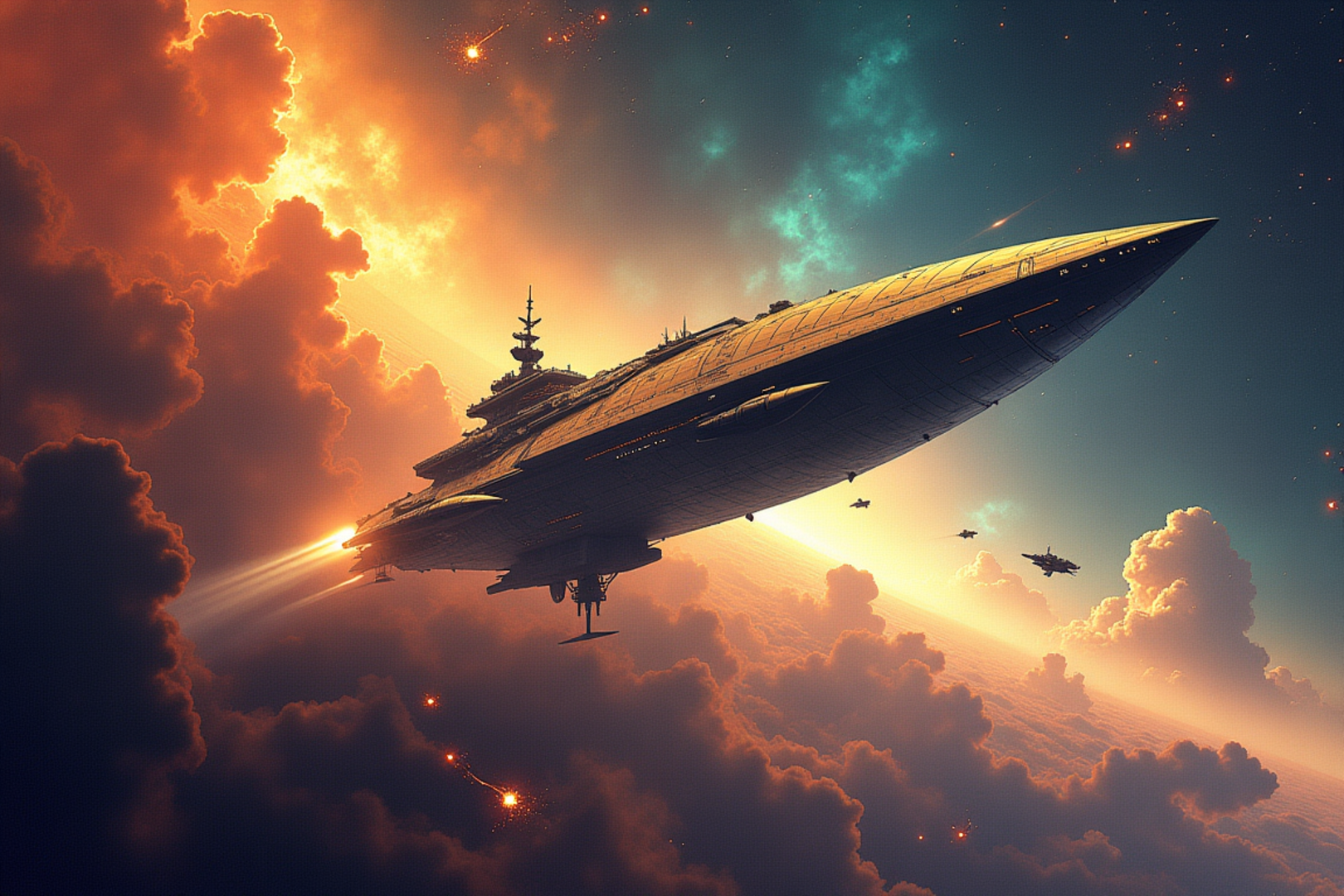 Бесплатное фото Космический корабль