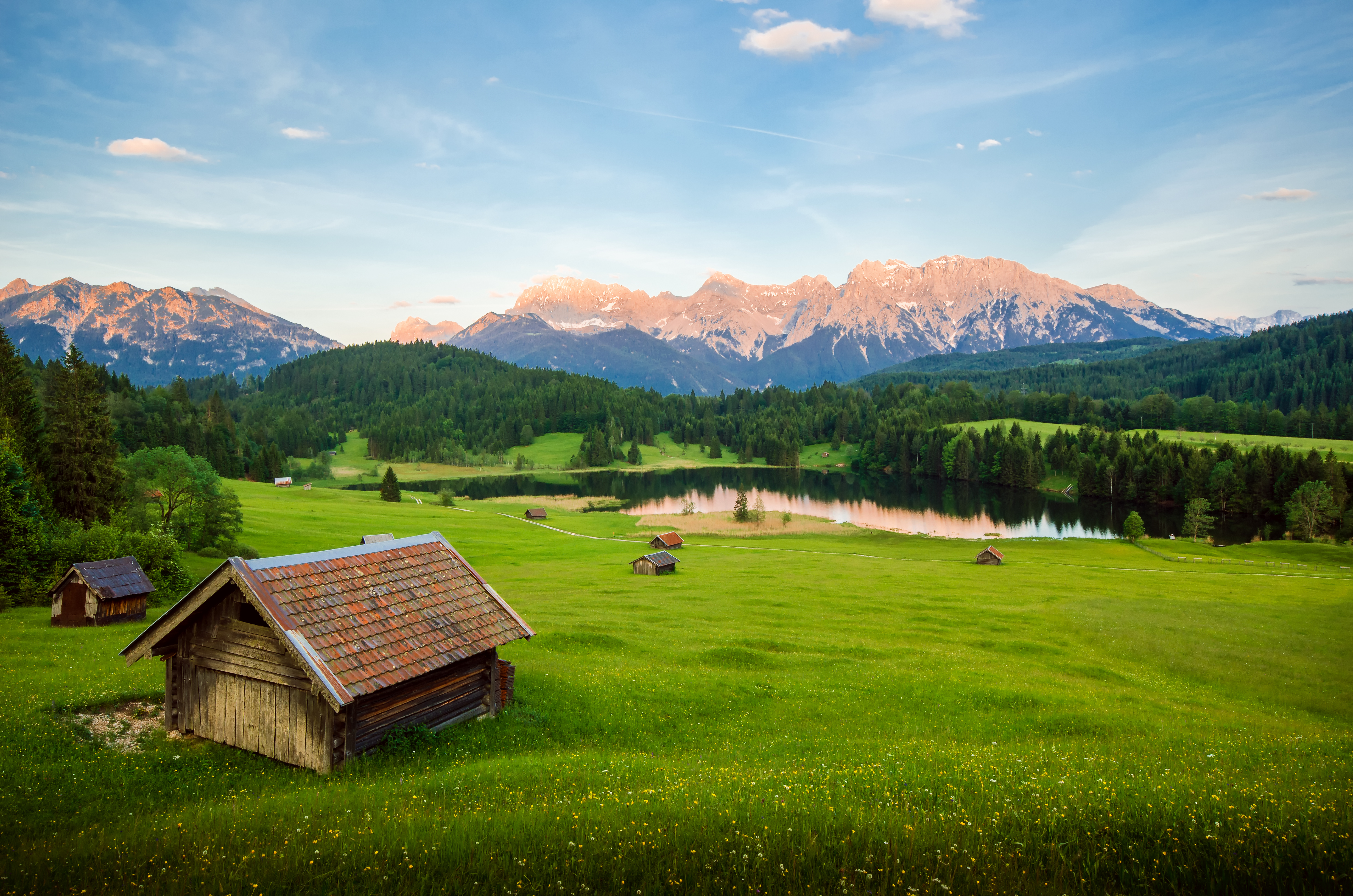 Wallpapers Lake Geroldsee countryside Bavaria on the desktop