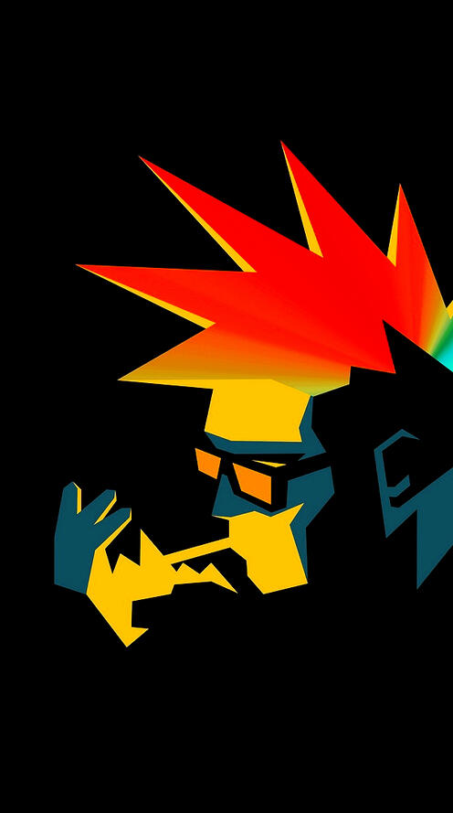 Бесплатное фото Рисунок голова панка