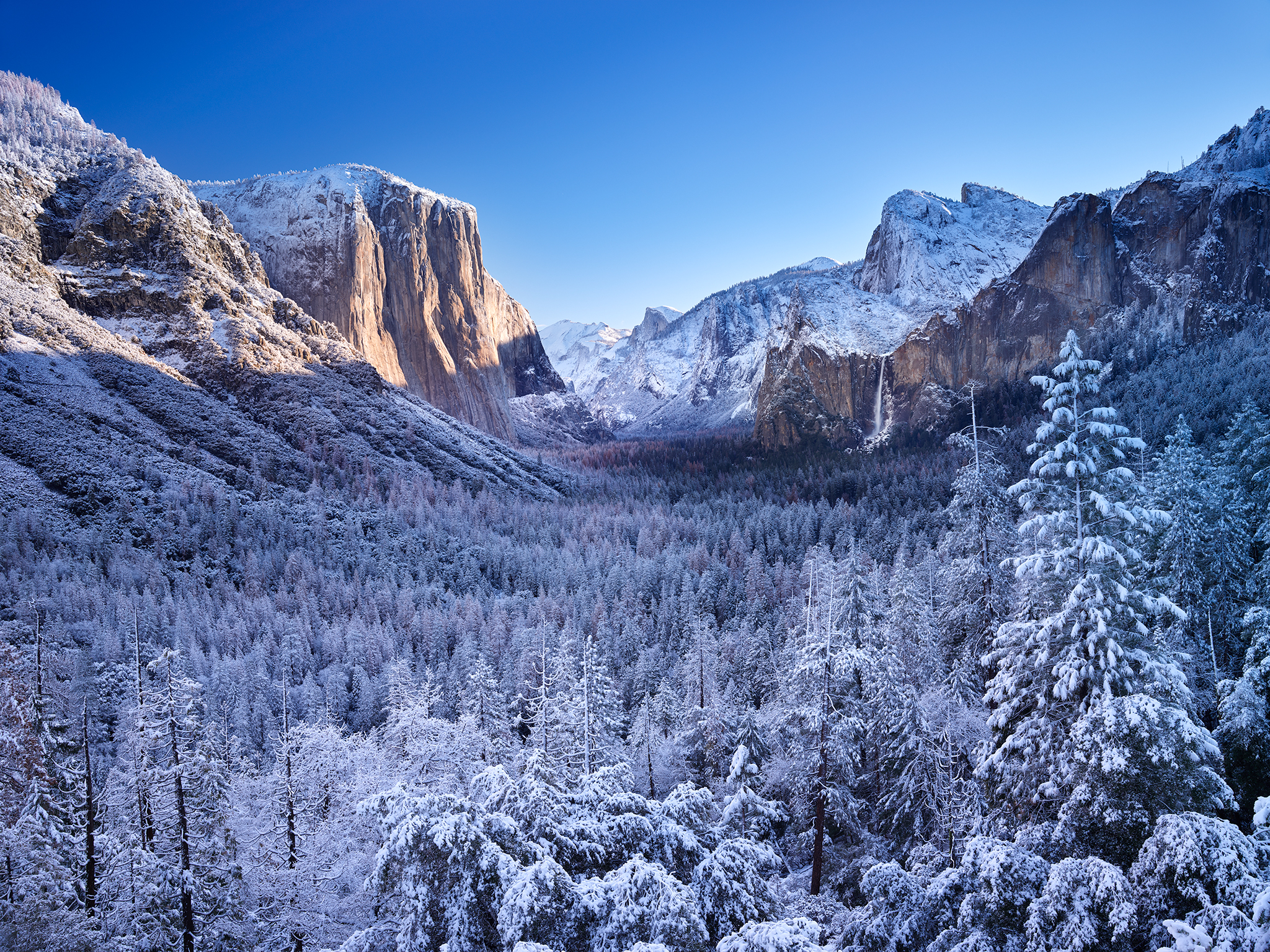 Wallpapers winter landscape California on the desktop