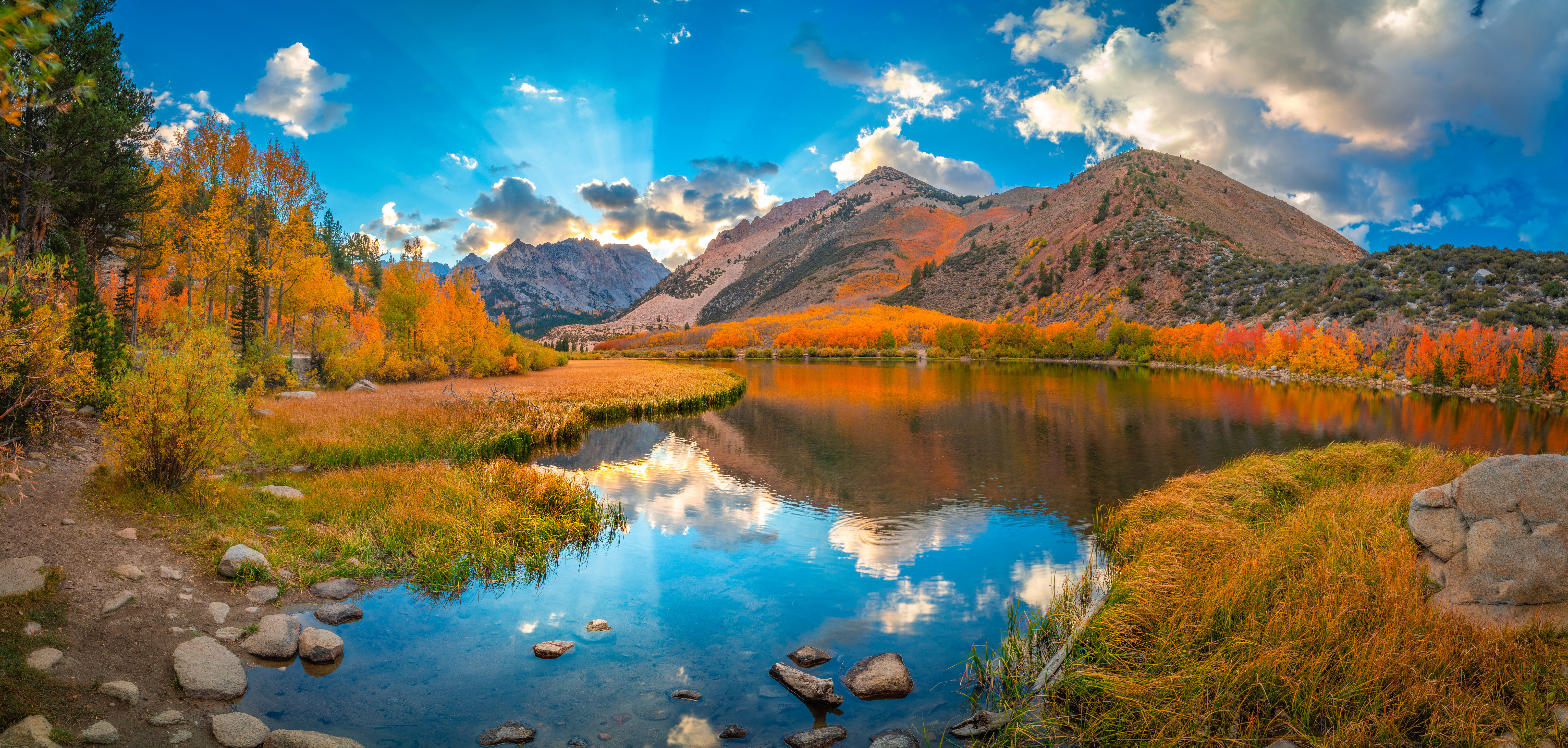 Wallpapers mountains usa lake autumn on the desktop