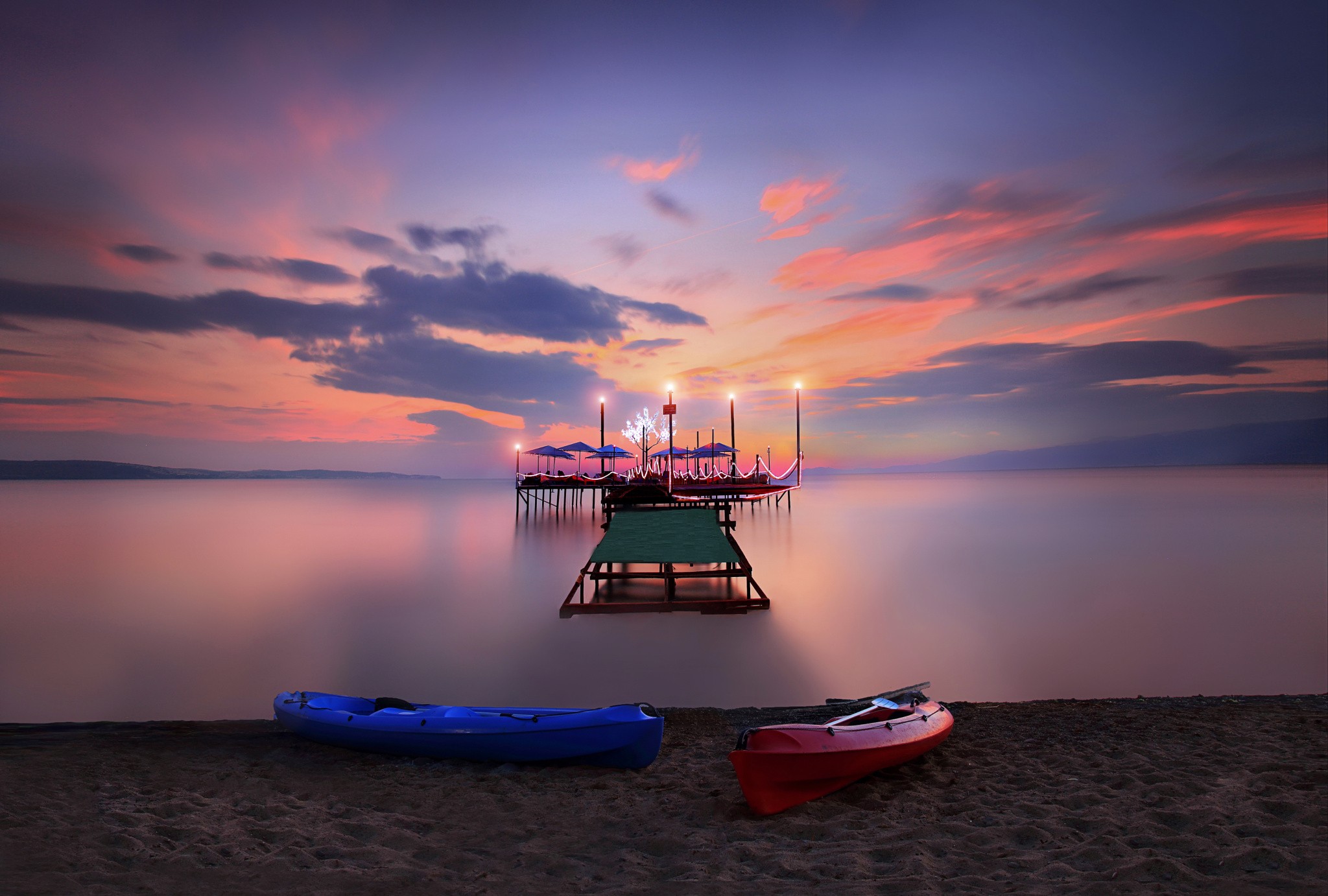 Бесплатное фото Ожидание рассвета