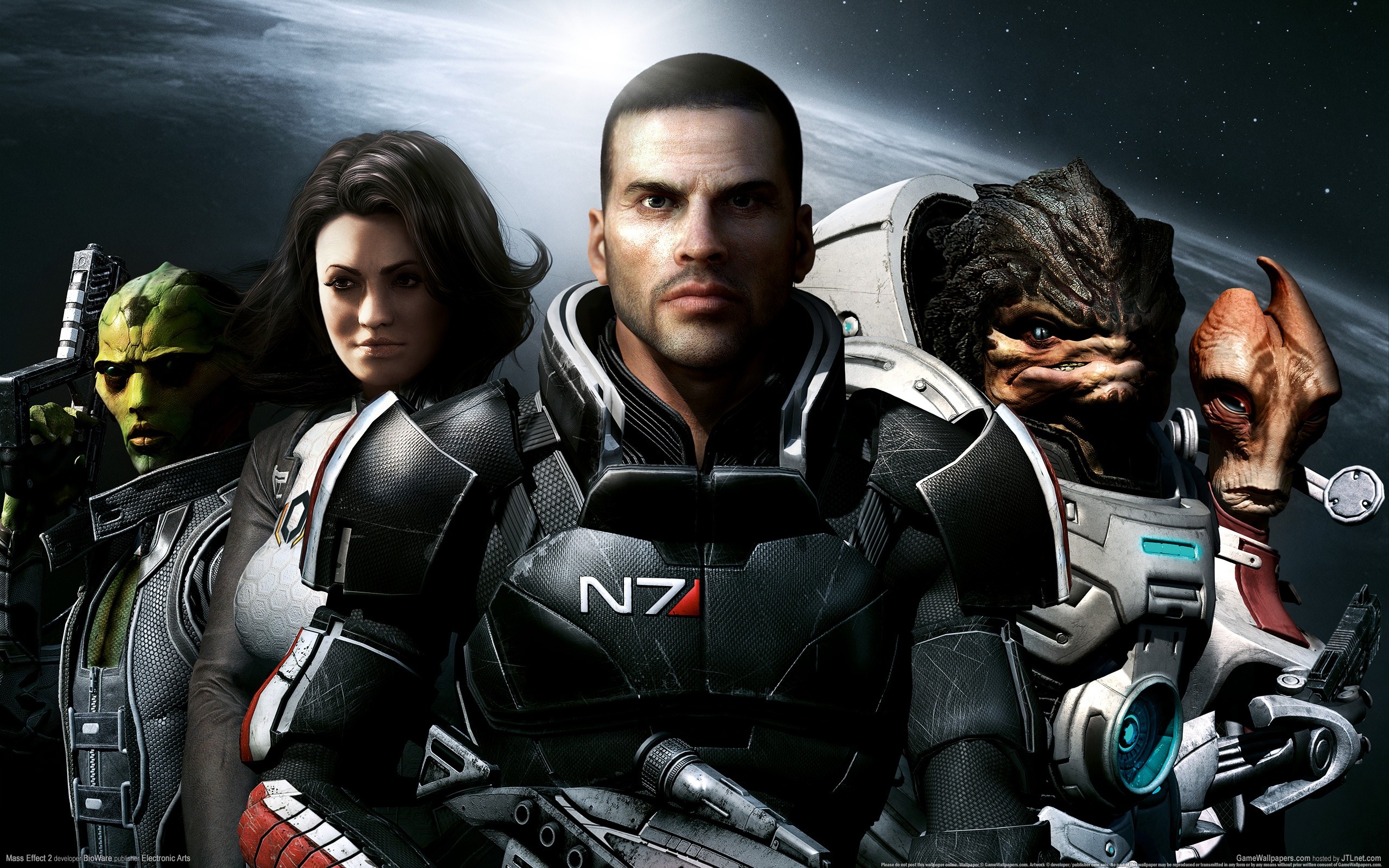 Обои видеоигры Mass Effect супергерой на рабочий стол