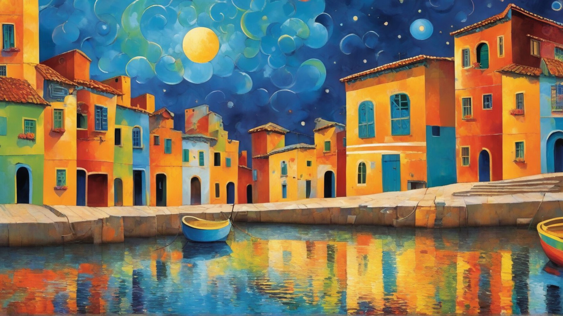 Бесплатное фото Восточный город ночью