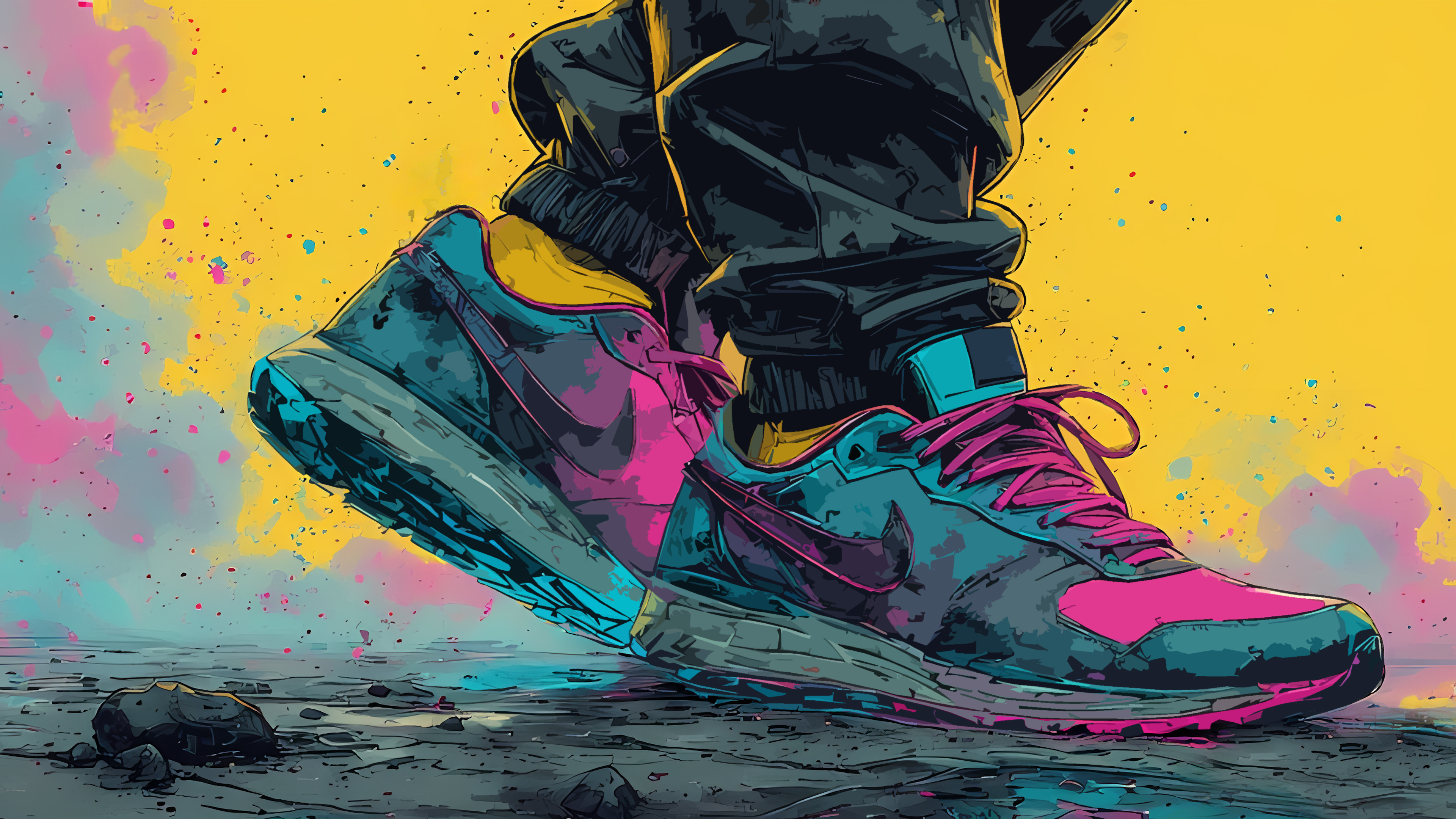 Illustration of Nike Sneakers