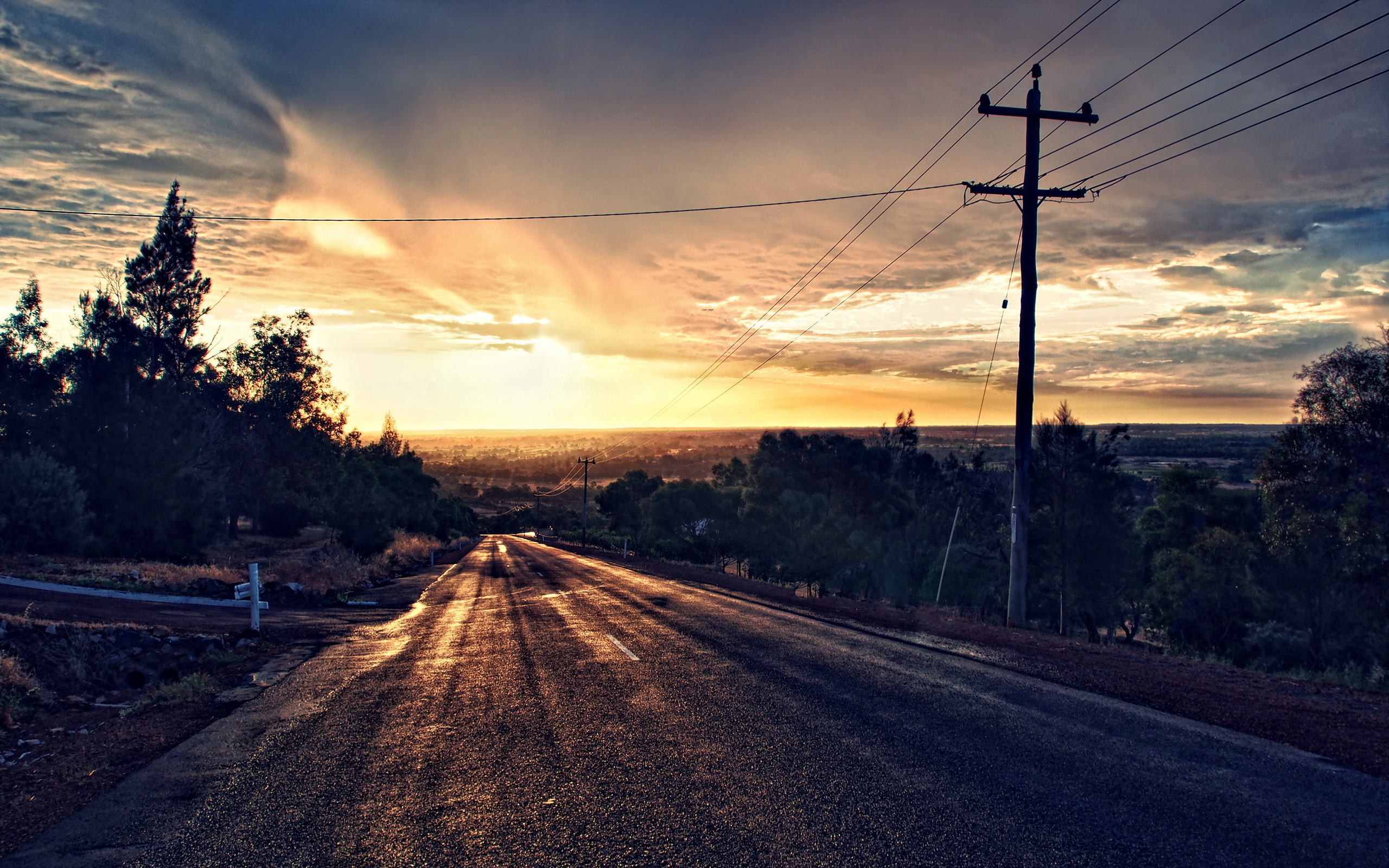 免费照片照片在线免费景观，道路，夕阳