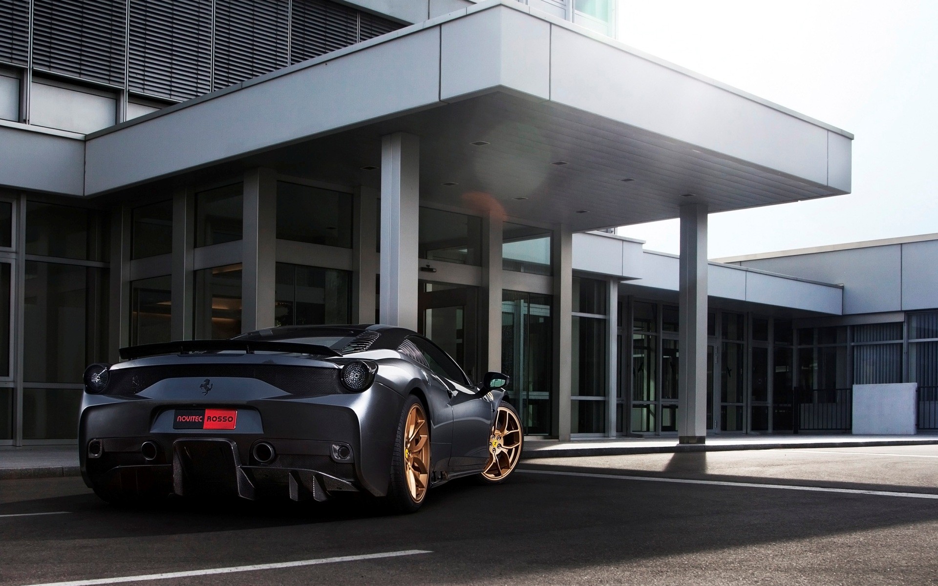 Free photo Ferrari 458 speciale rear view