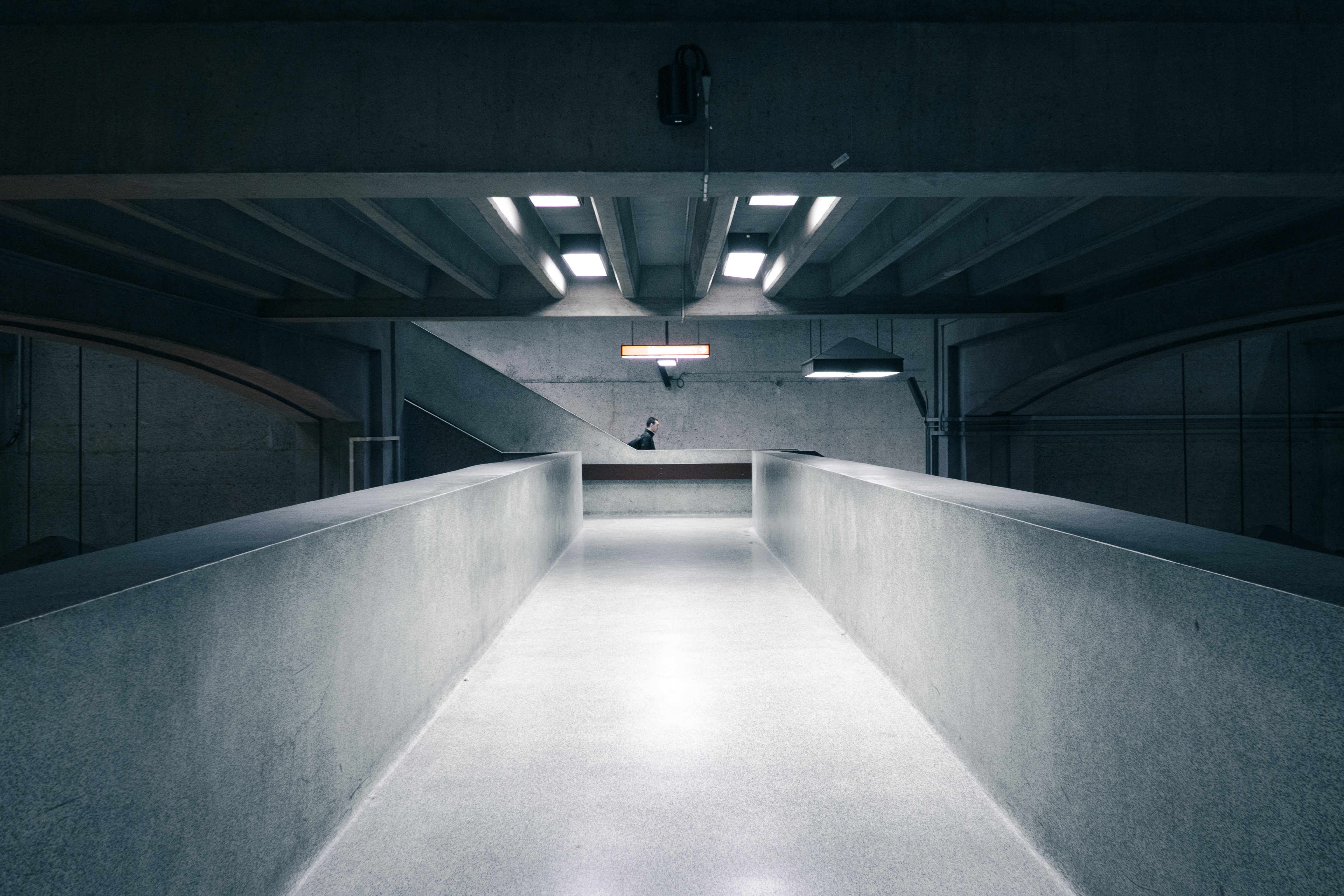 Wallpapers person light structure on the desktop