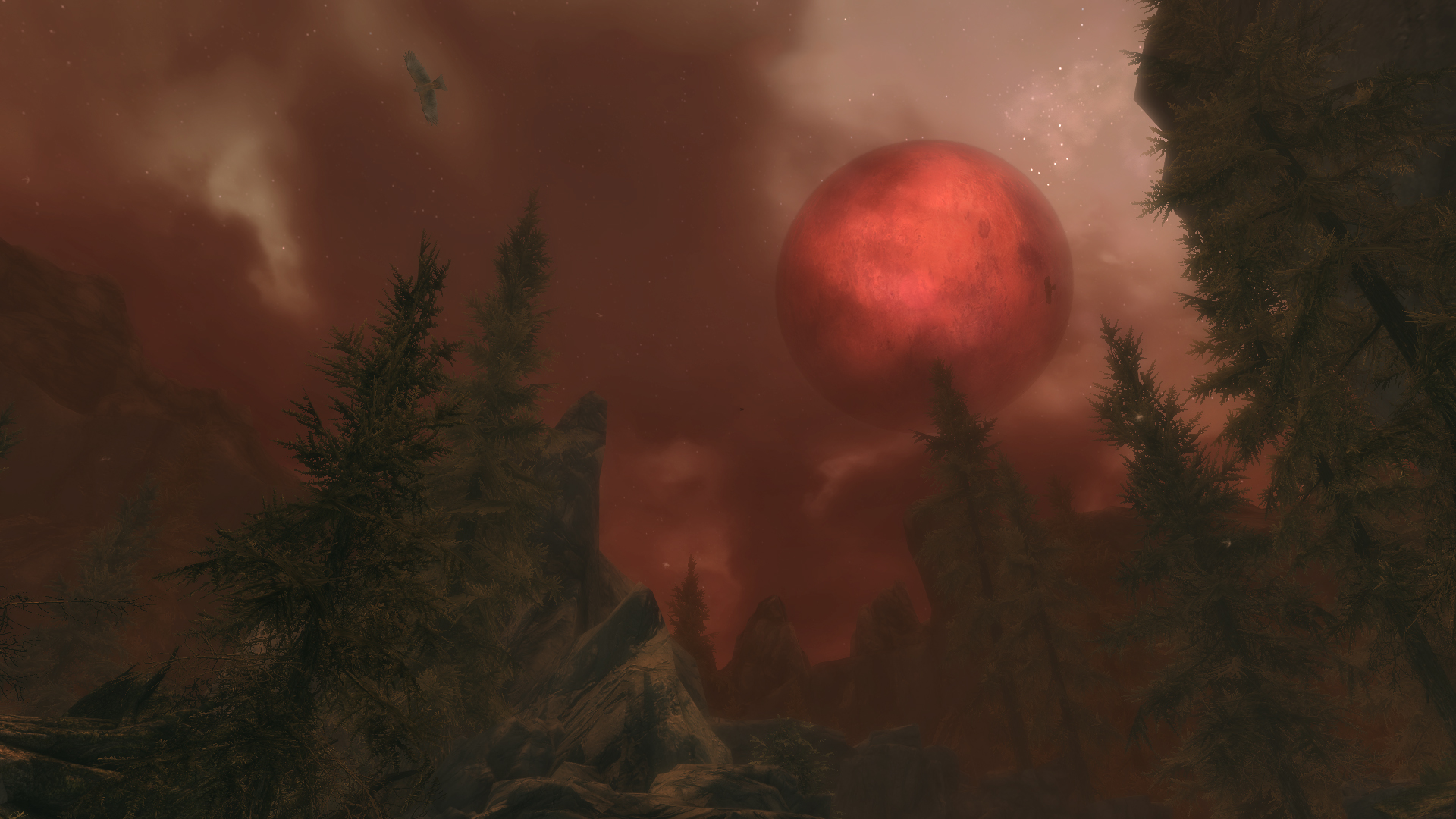 Обои лес видеоигры The Elder Scrolls V Skyrim на рабочий стол