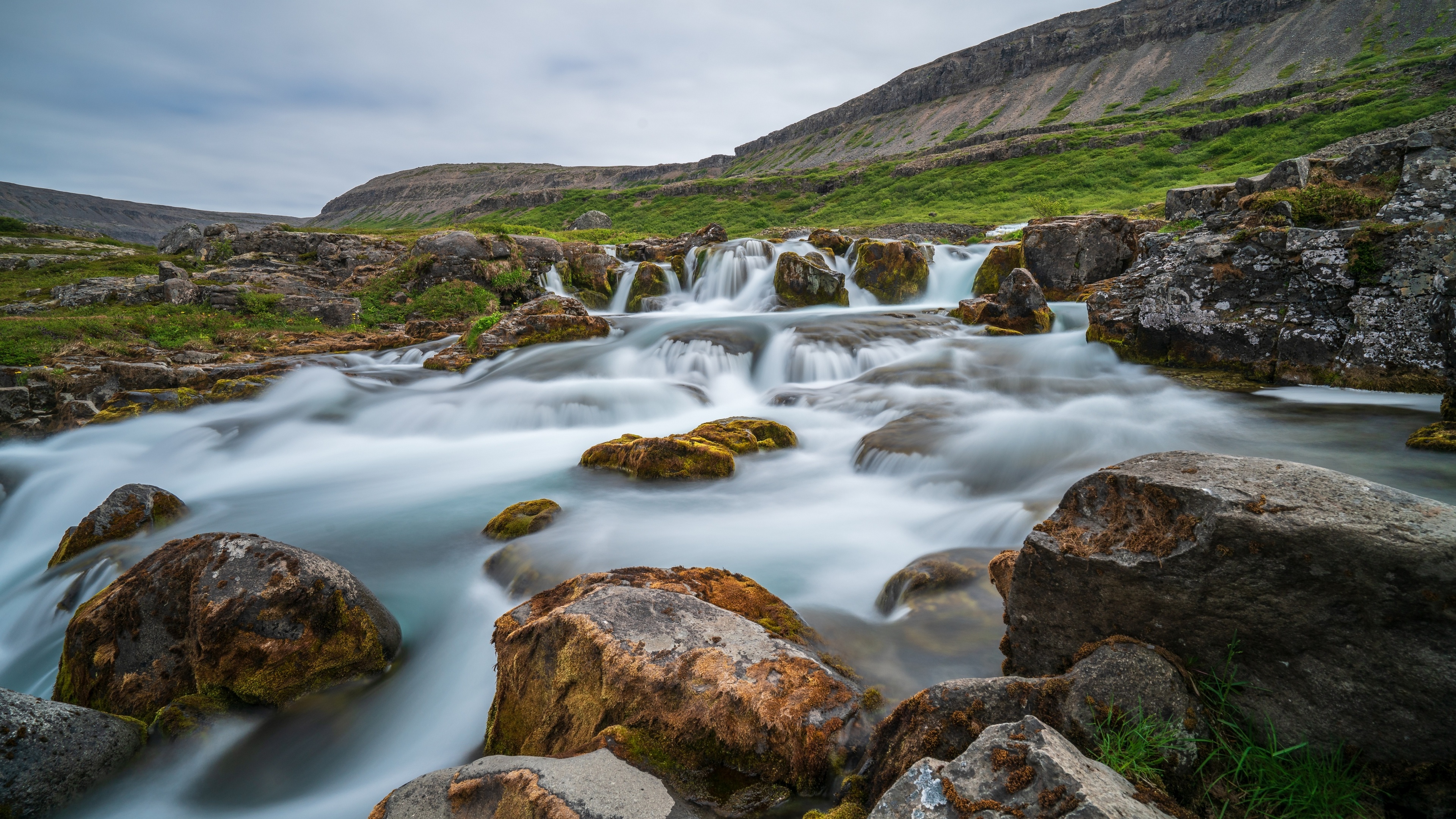 Free photo Waterfall in the field