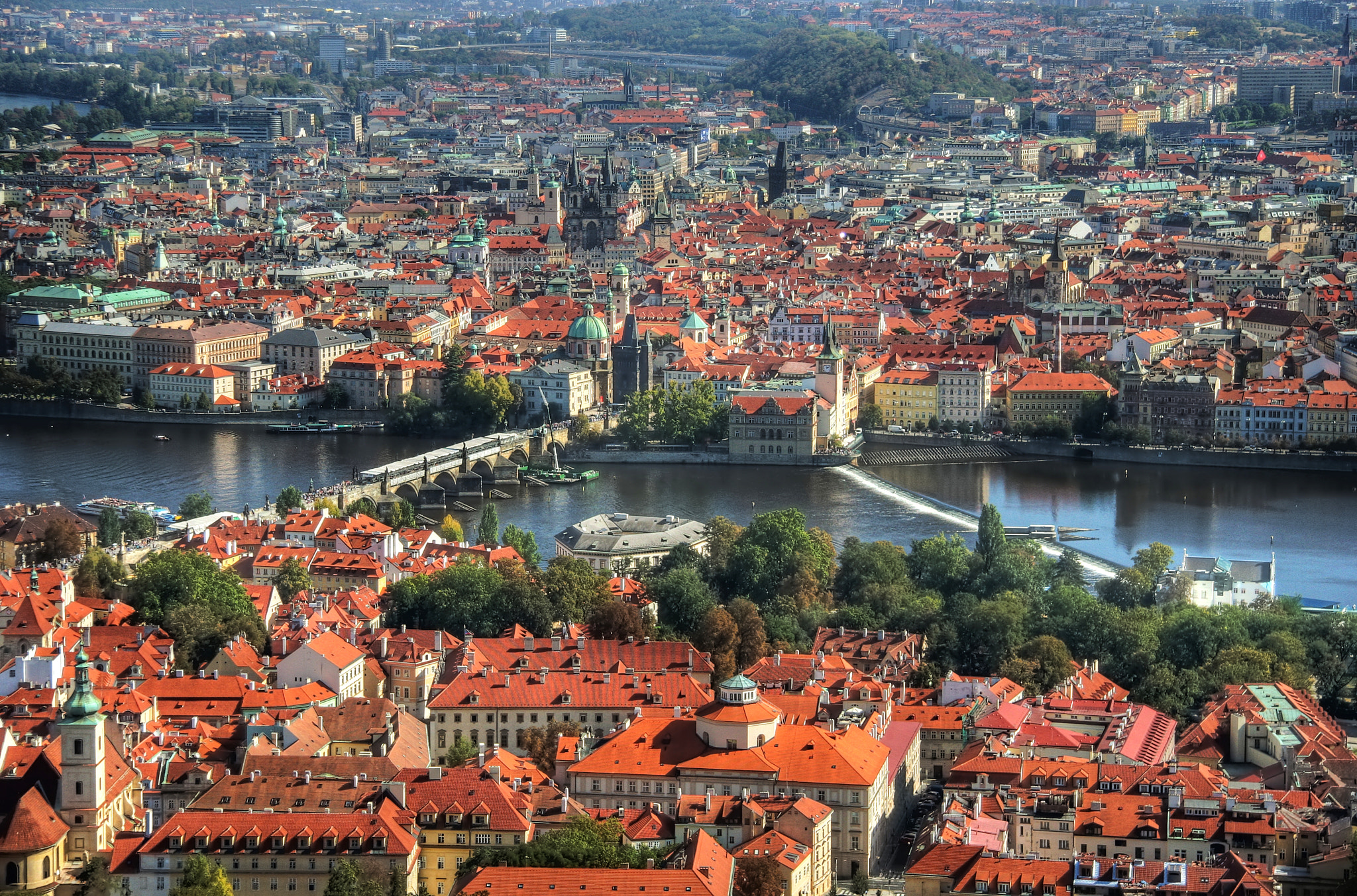 Wallpapers trees Czech Republic Prague Castle on the desktop