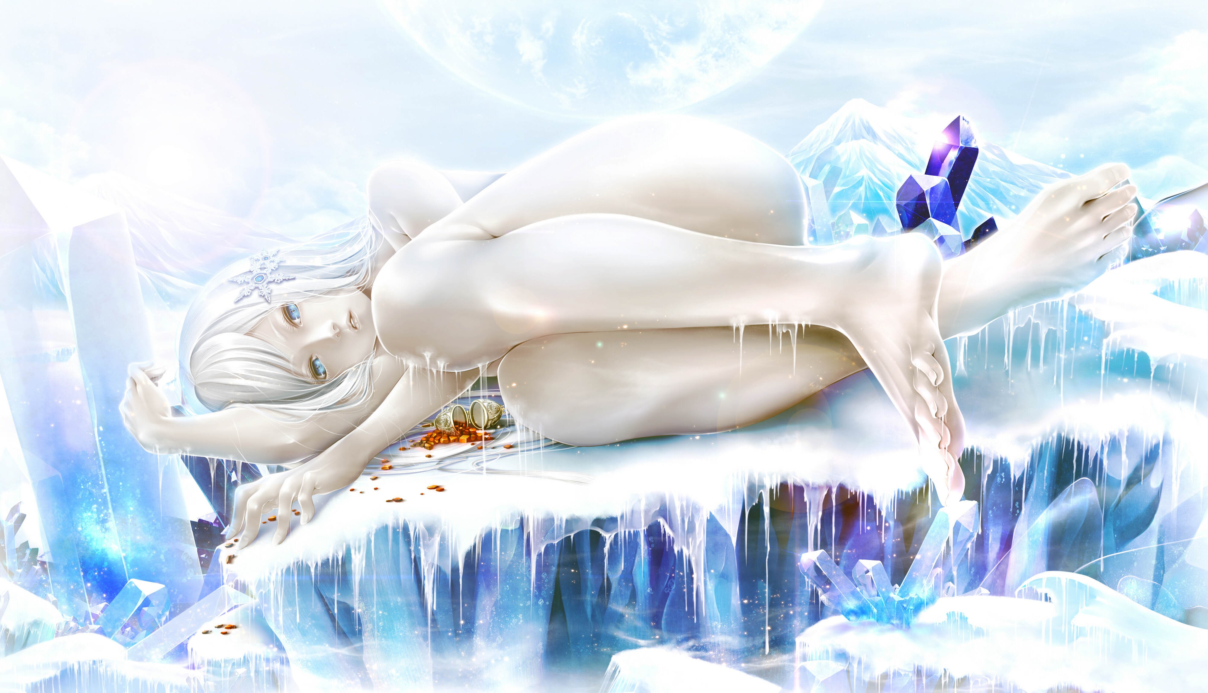 桌面上的壁纸动画 结冰 电脑壁纸