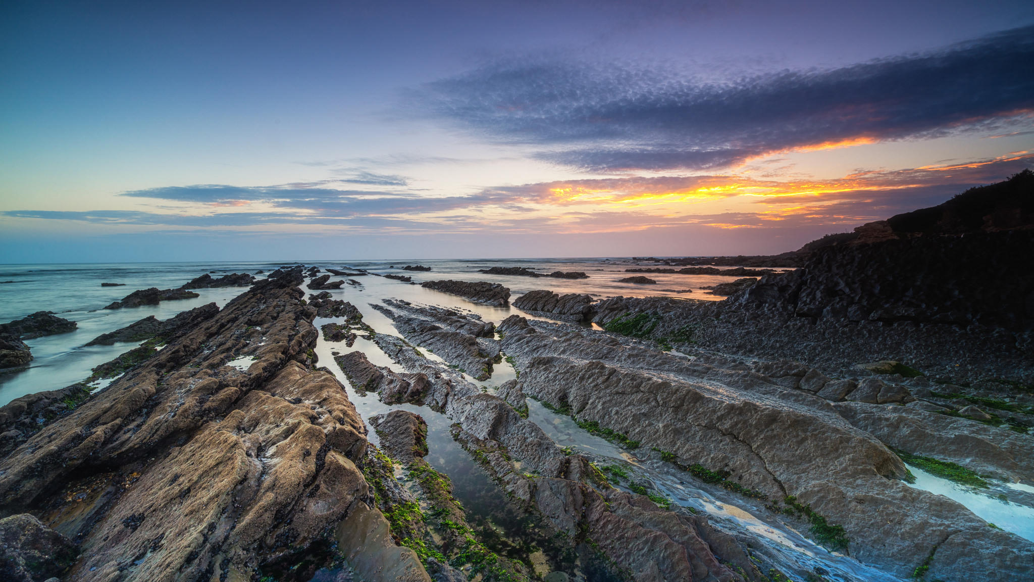 Wallpapers Figueira da Foz sunset landscape on the desktop