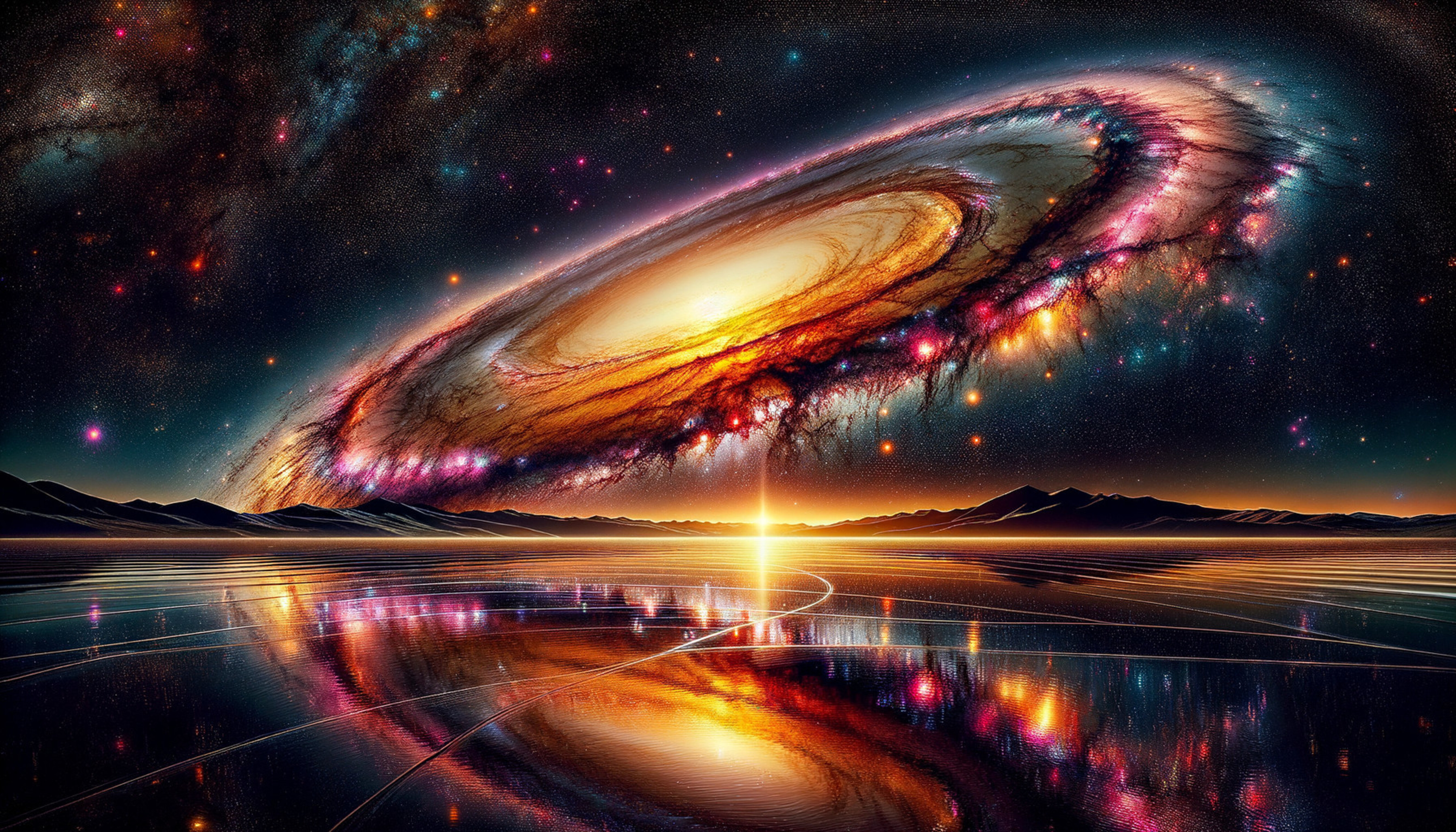 Бесплатное фото Отражение звезд в воде