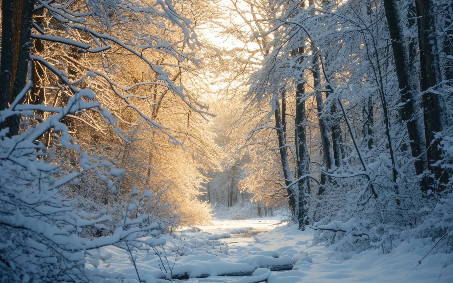 免费照片在冬季的森林里