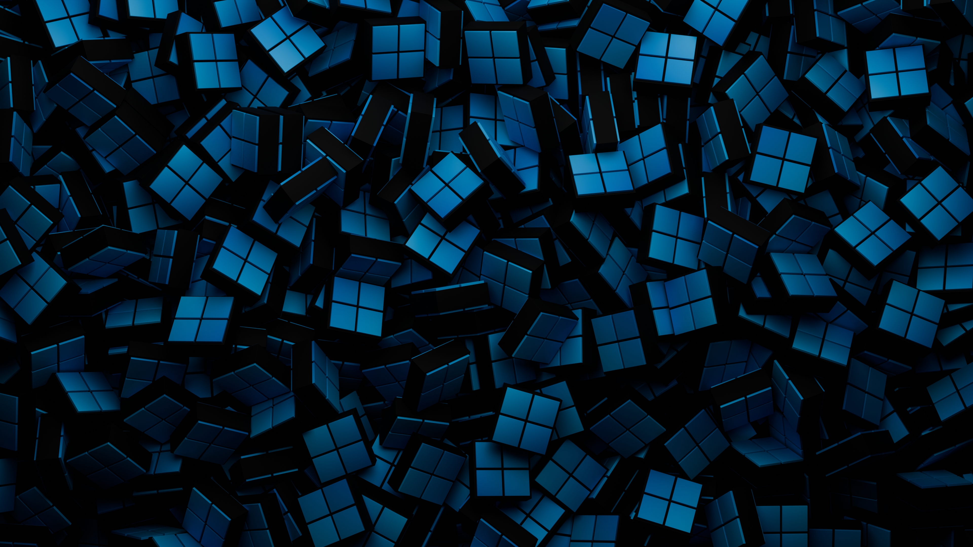 许多蓝色小方块