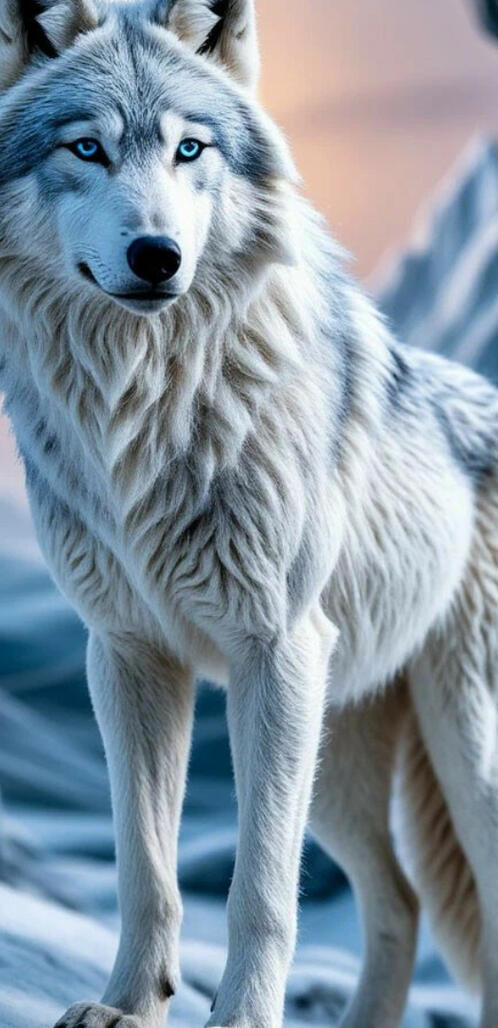 Бесплатное фото Полярный волк