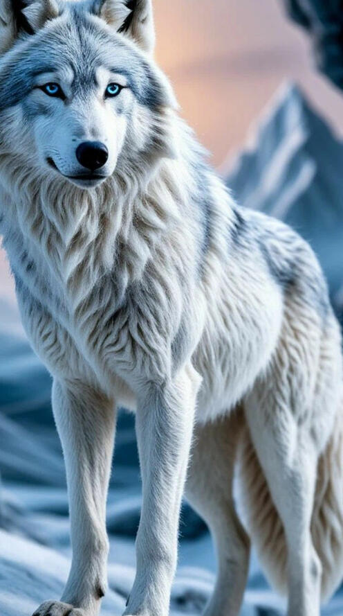 Бесплатное фото Полярный волк