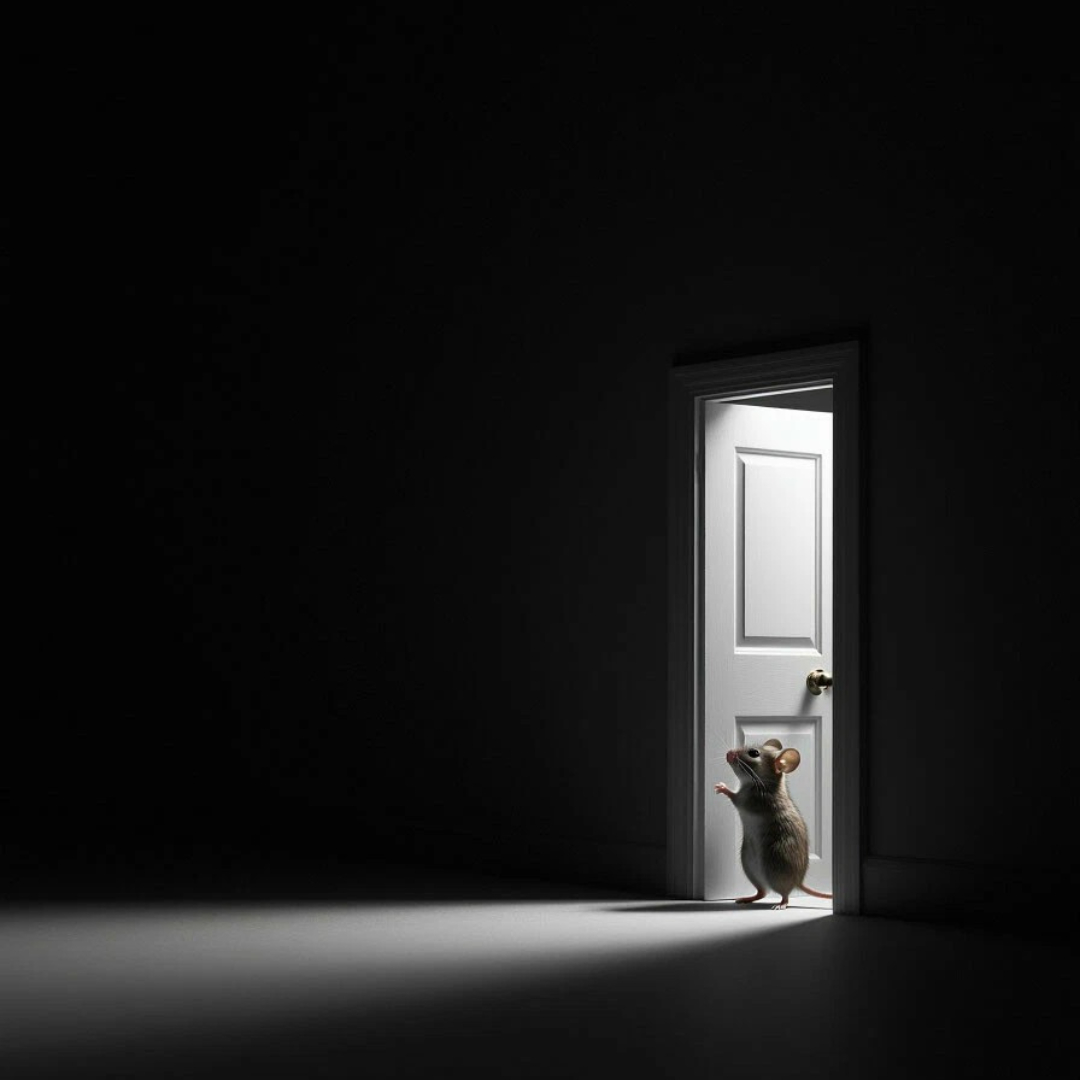 Бесплатное фото Любопытный мышонок