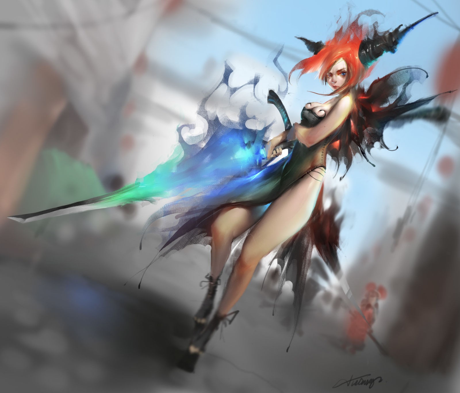 Бесплатное фото Огненный персонаж из игры