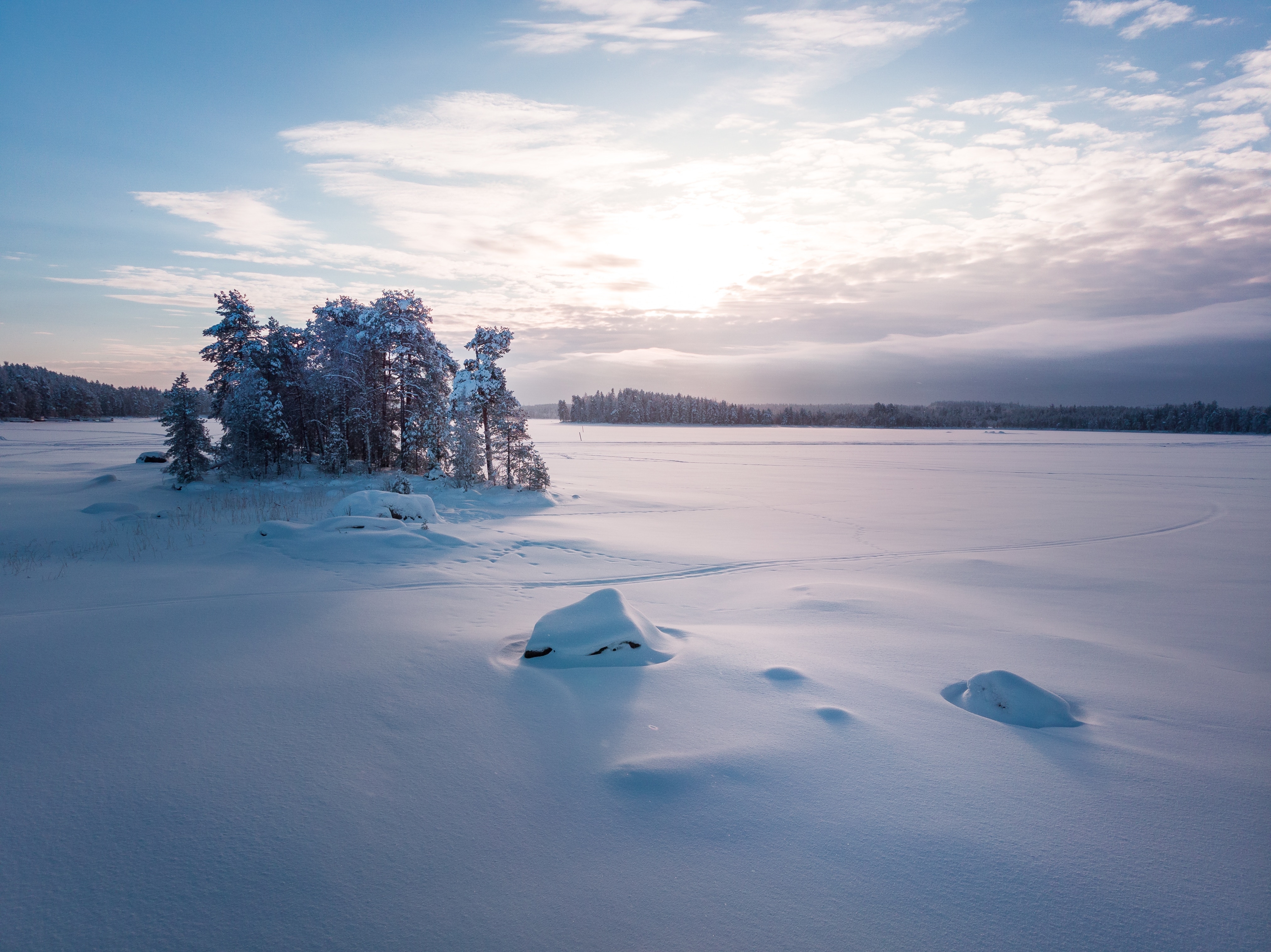 Wallpapers clouds snow winter on the desktop