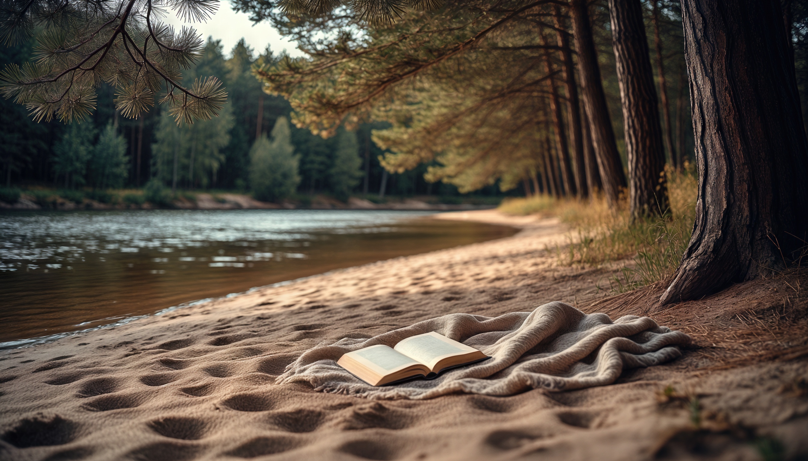 桌面上的壁纸大自然 岸边 河流