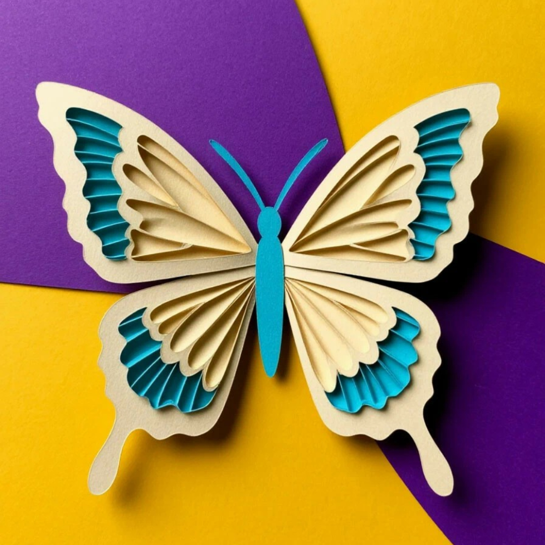 Бумажная бабочка