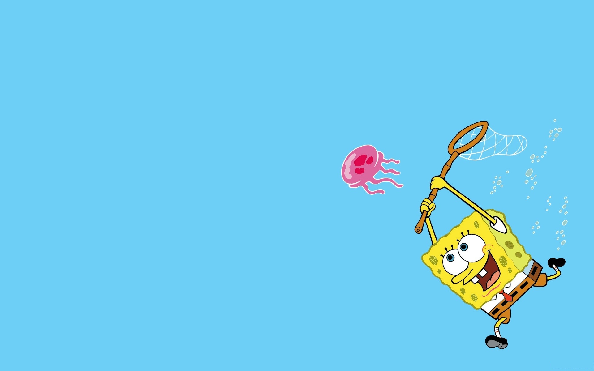 Wallpapers spongebob net bubbles on the desktop